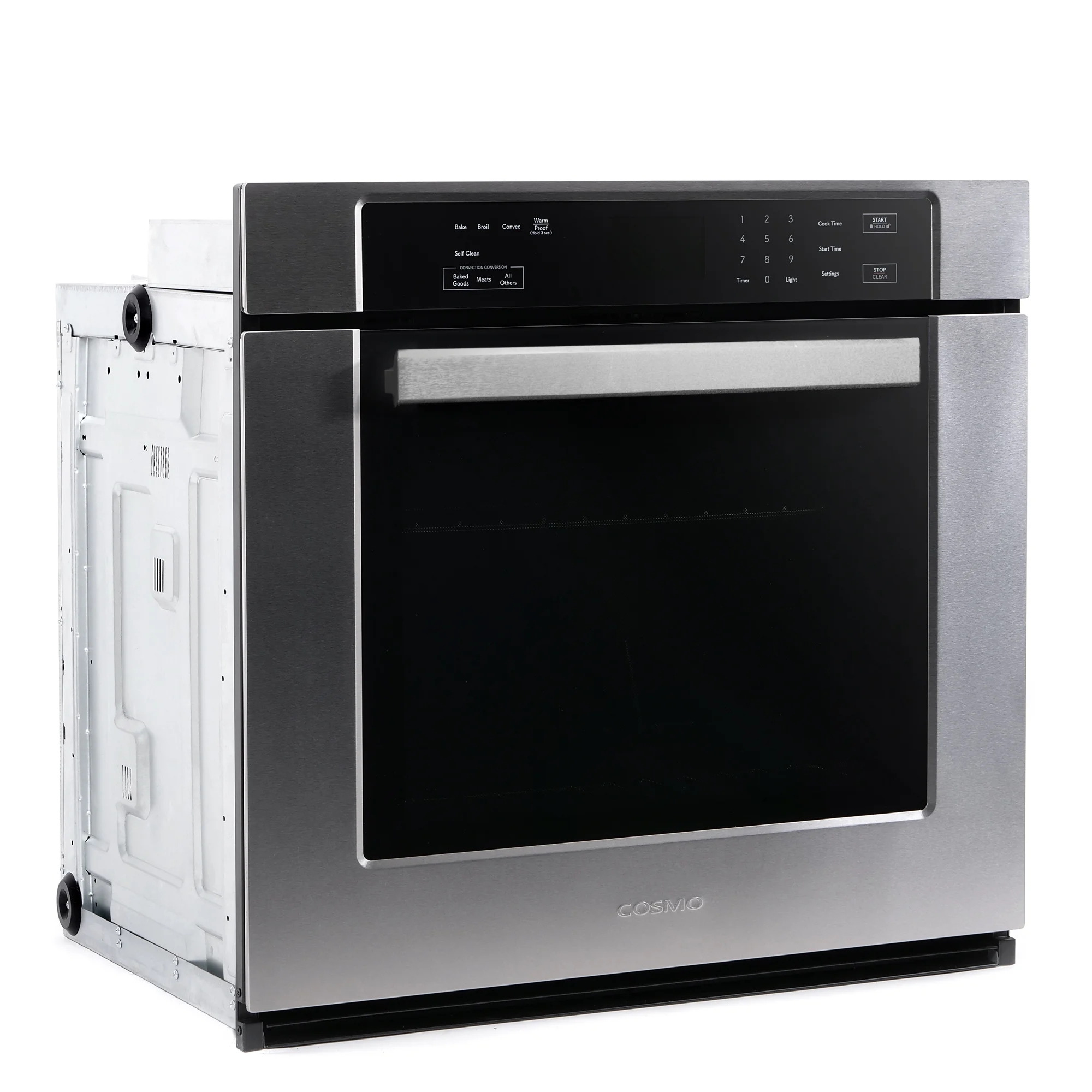 30 in. 5 cu. ft. Single Electric Wall Oven with True European Convection and Self Cleaning in Stainless Steel