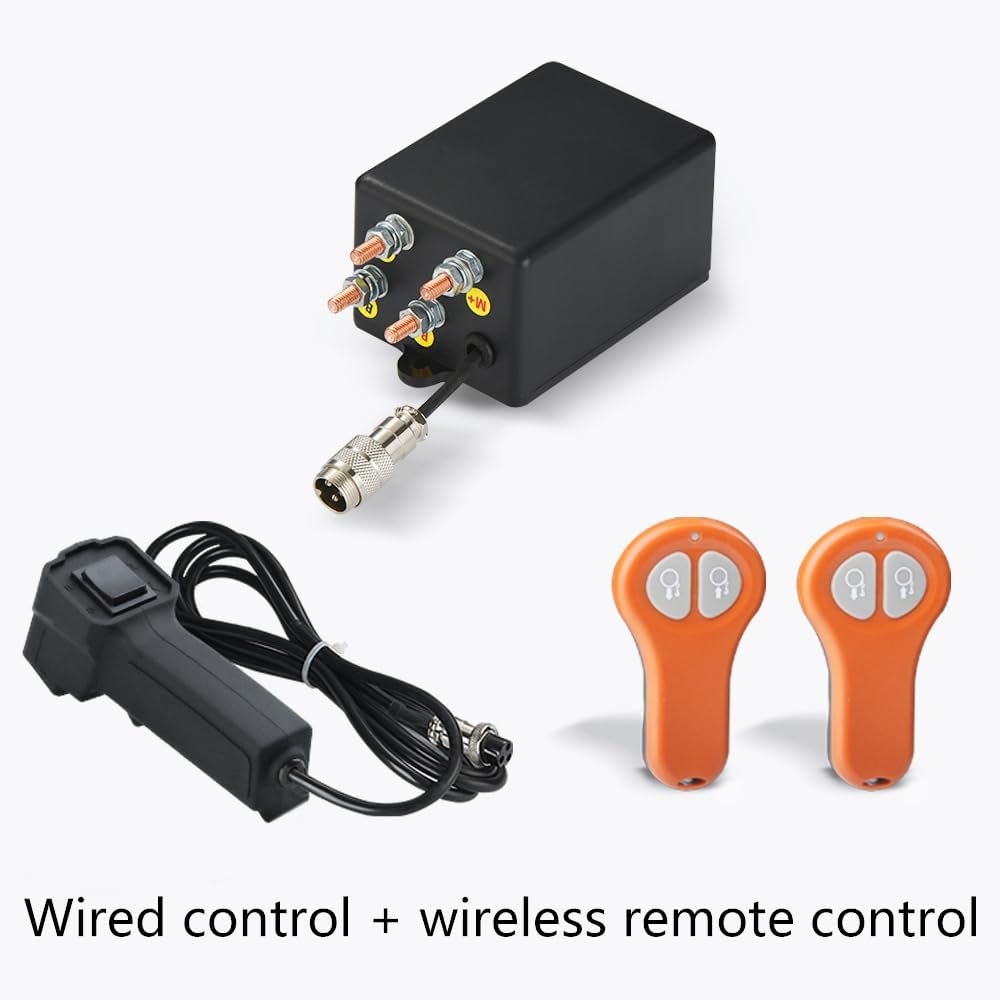 Pismire Winch Versatile 0.5T Folding Truck-Mounted Bed Crane Hoist Lift Pickup with Electric Winch 3500 lb 12V, Painted Steel 1100 lb Pickup 360�� Swivel Base