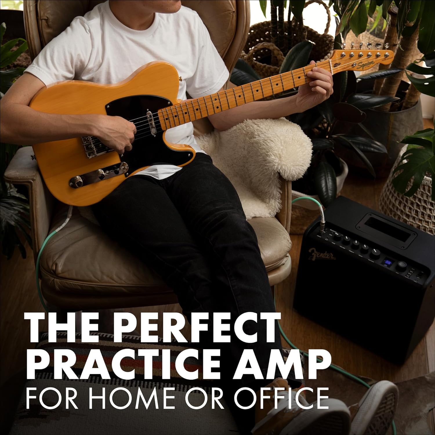 Guitar Amp, 50 Watts, with 2-Year Warranty 30 Preset Effects with USB Audio Interface for Recording, 20Dx19.5Wx11.5H Inches, Black