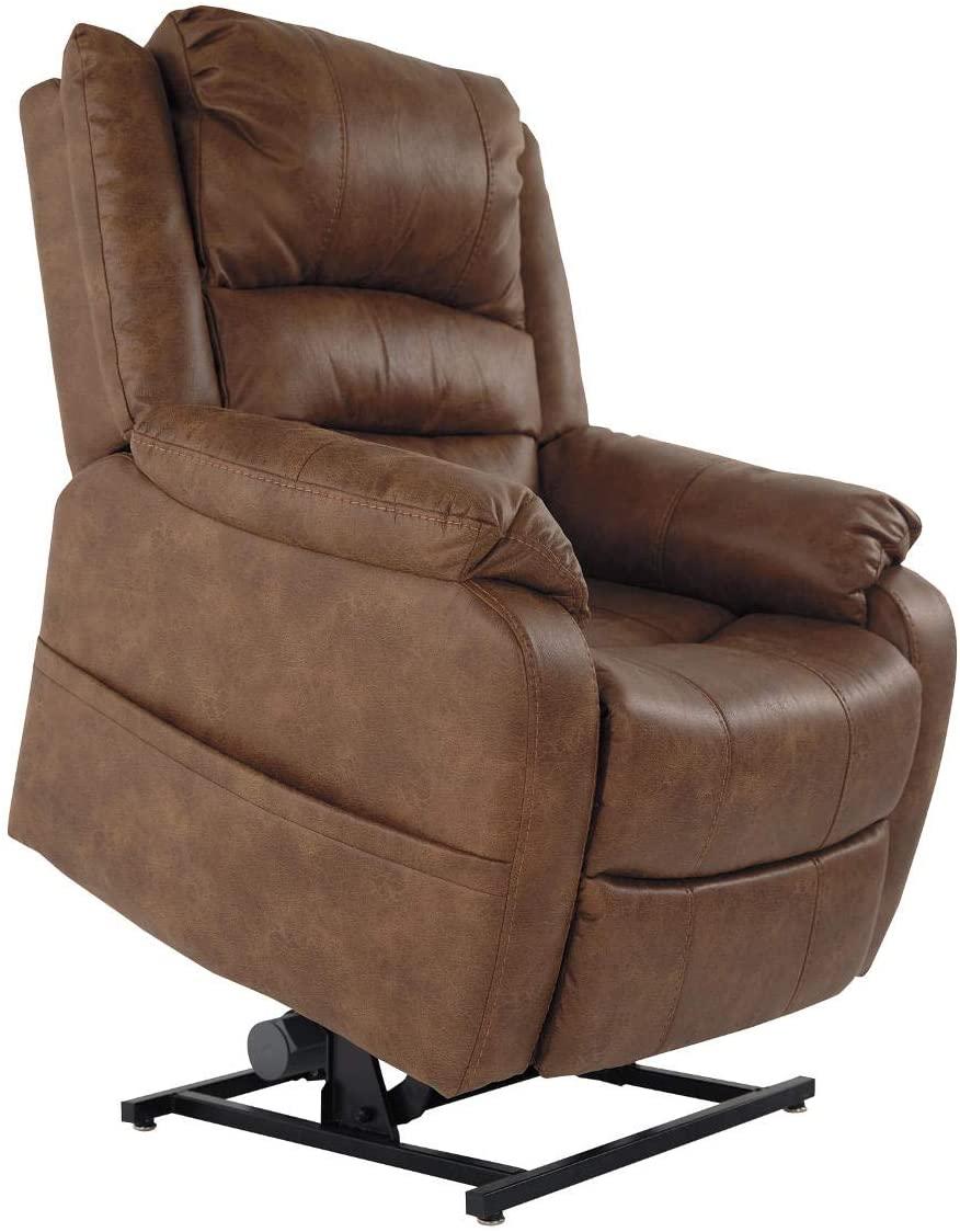 g Brown Power Lift Recliner for Elderly
