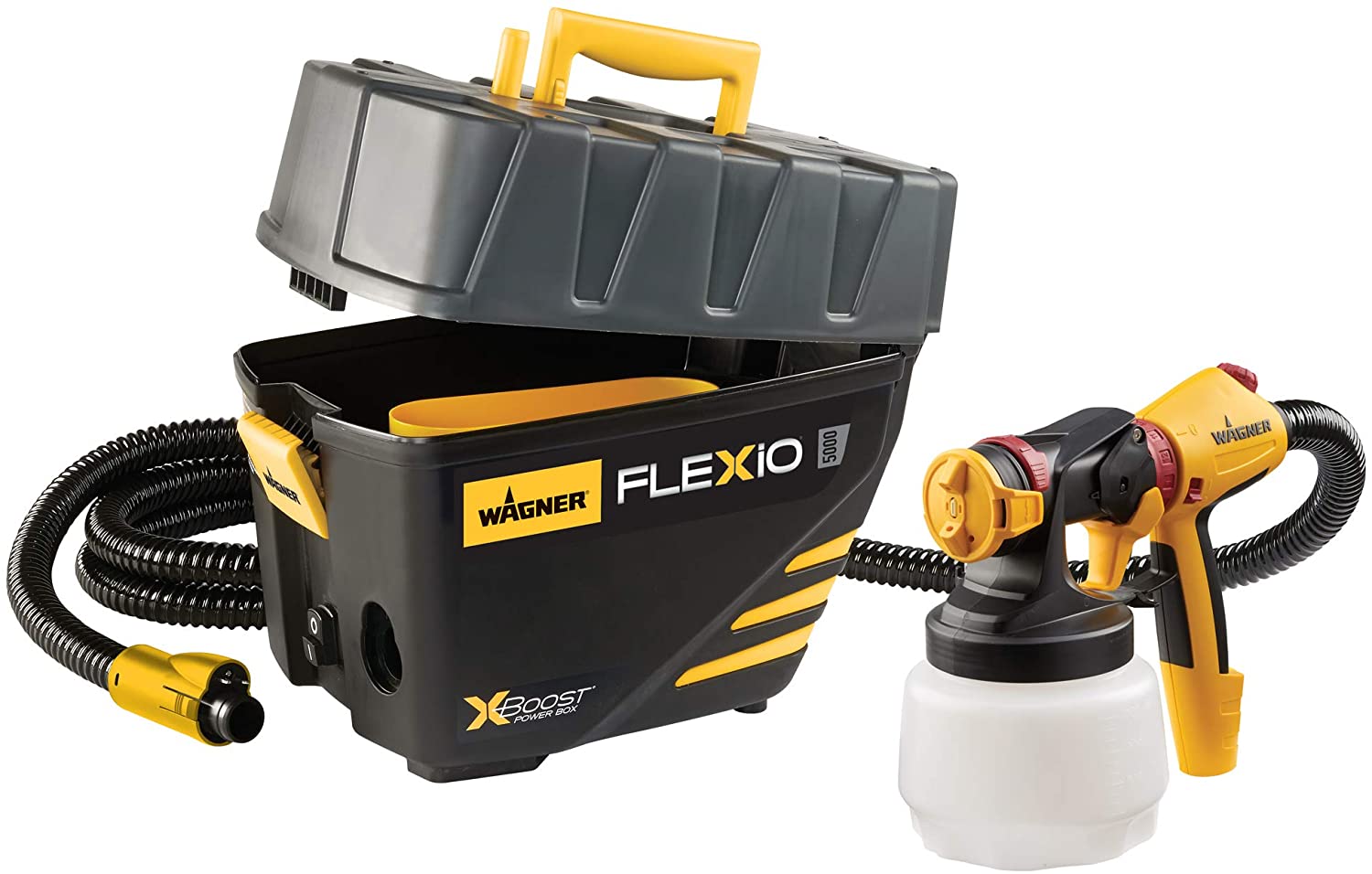 Wagner Spraytech FLEXiO 590 Handheld HVLP Paint Sprayer with Two Nozzles and Adjustable Flow