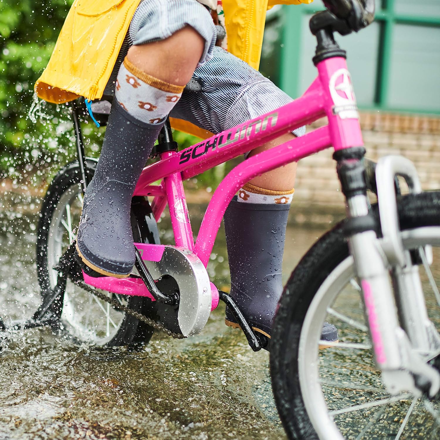 Kids Bike for Boys and Girls Ages 3-5 Years, 16-Inch Wheels, Front Suspension, Slik Rear Tire, Rider Height 38 to 48-Inches, Removable Training Wheels, Rear Coaster Brake