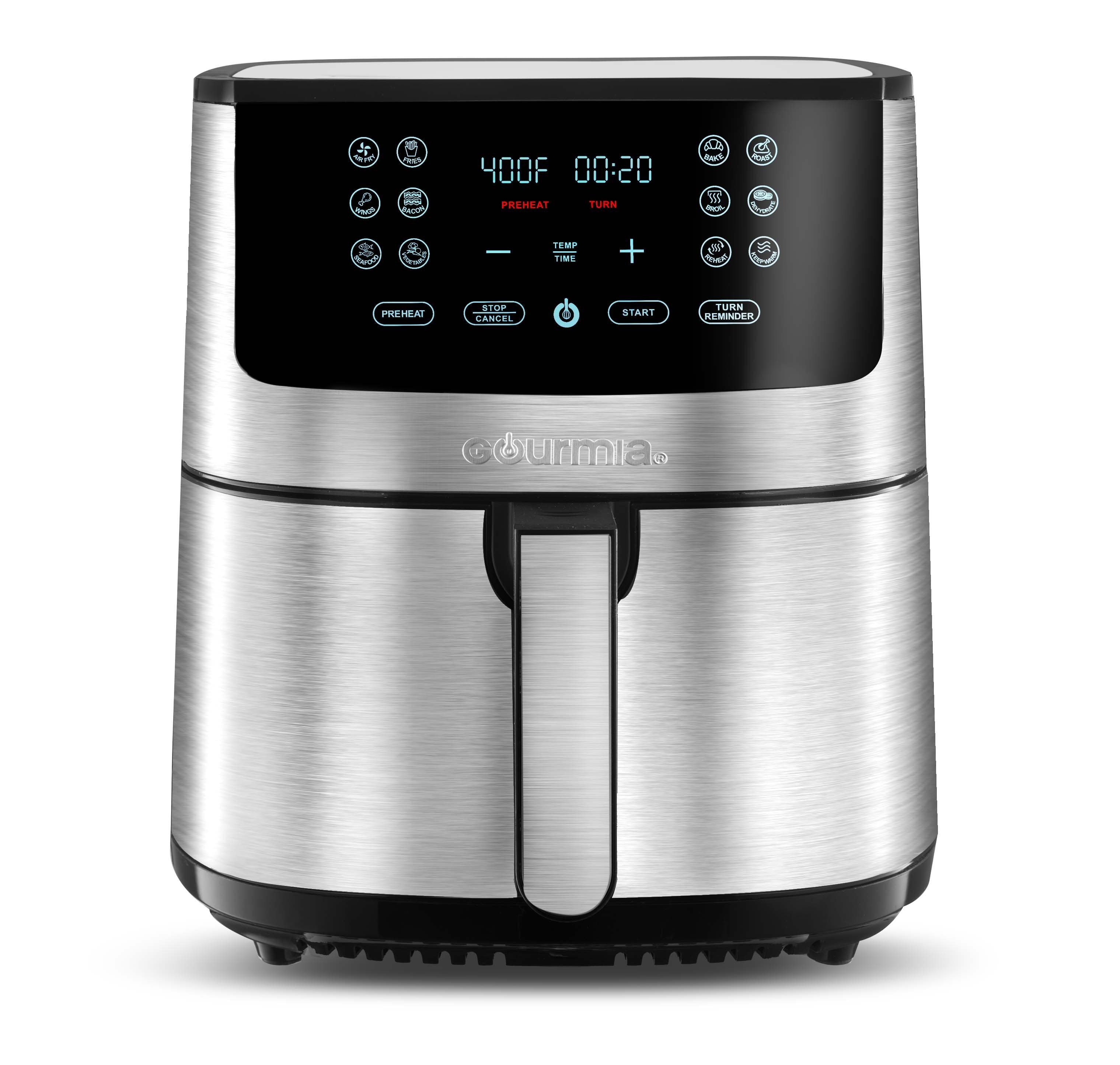 Gourmia 8-Qt. Stainless Steel Digital Air Fryer