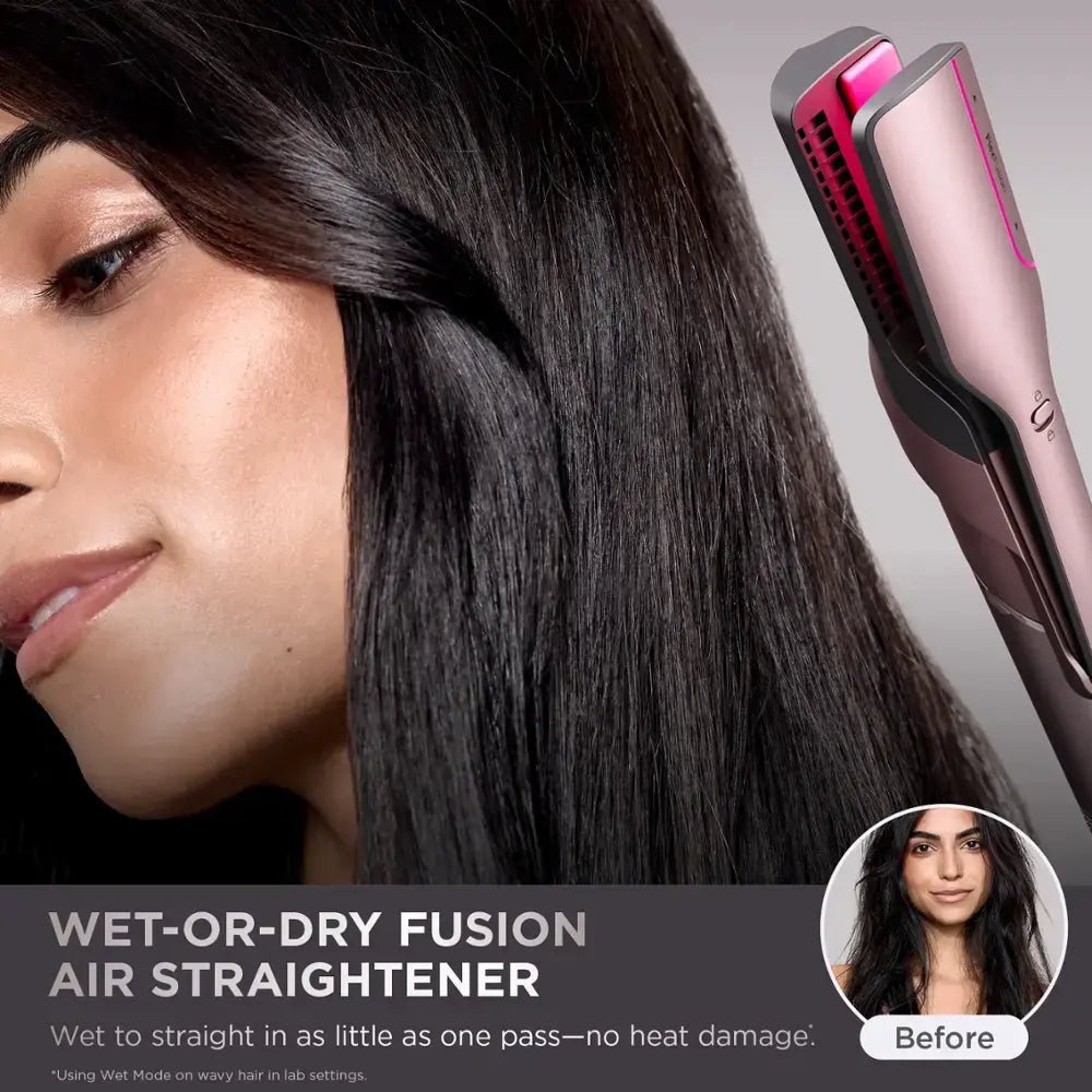 Shark FlexFusion Straight Air + Ceramic Styling Drying System with Scalp Shield Mode Cosmic Blush