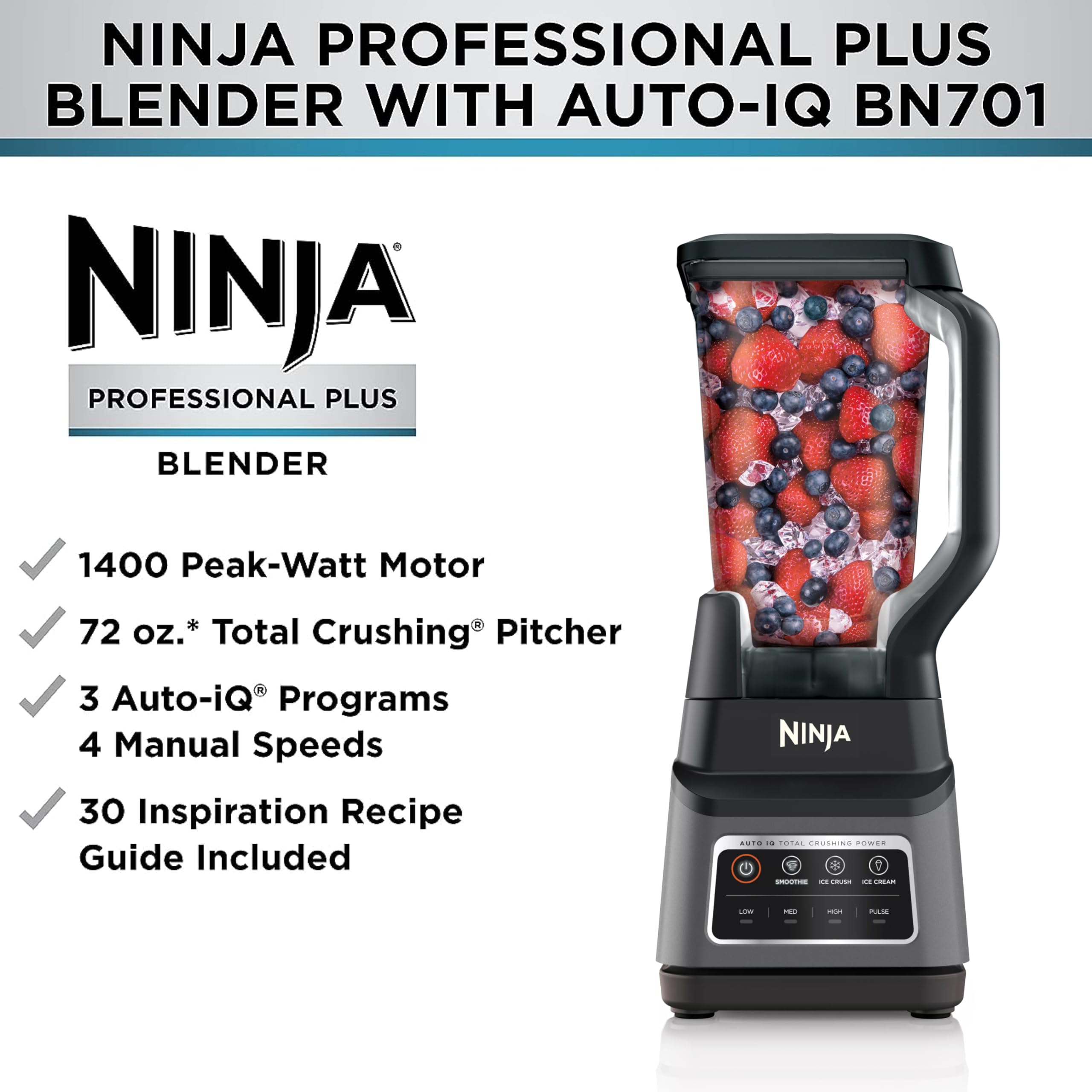 Ninja BN701 Professional capacity Crushing