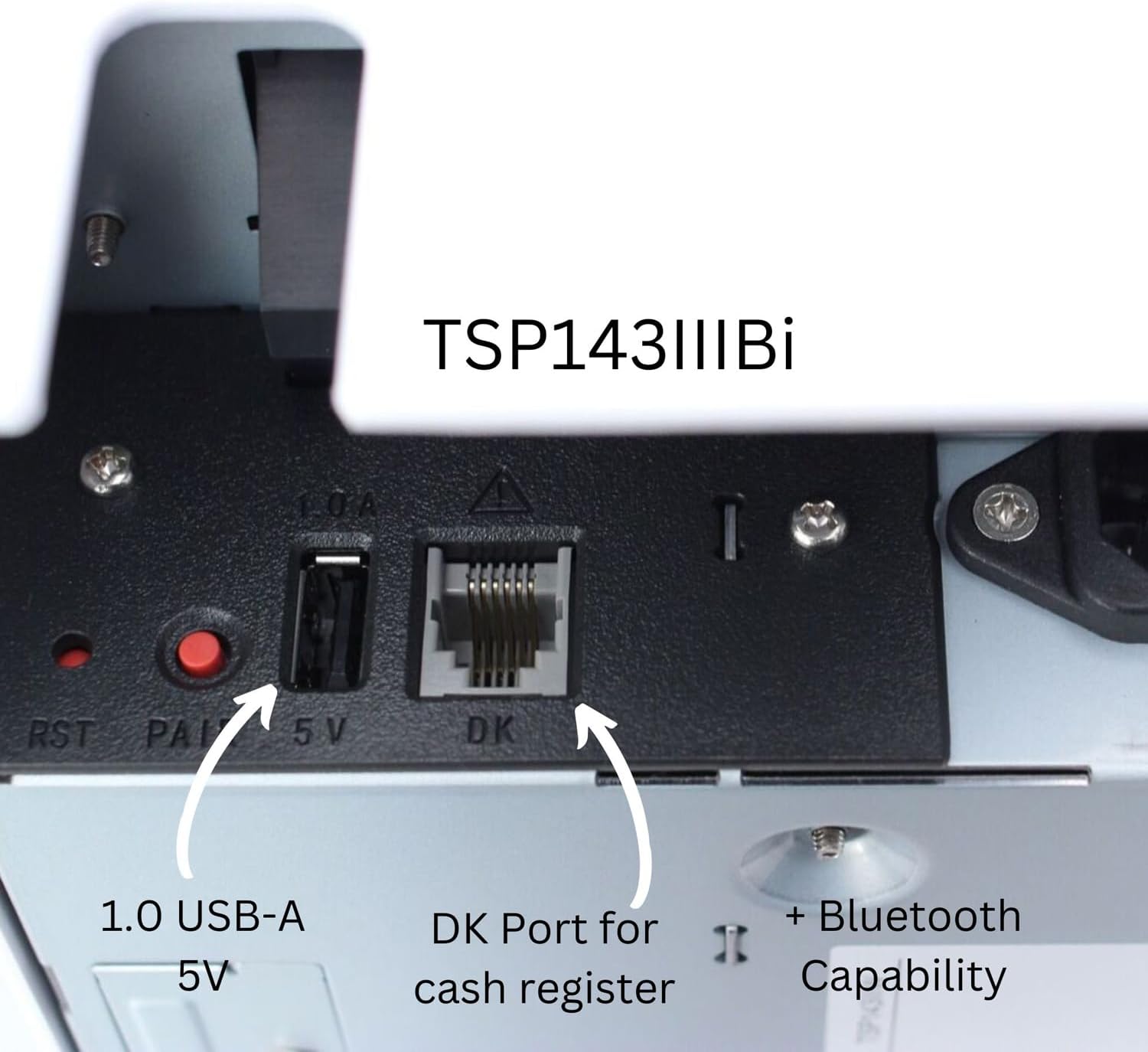Thermal Receipt Printer with Device and Mfi USB Ports, Auto-cutter, and Internal Power Supply - Gray