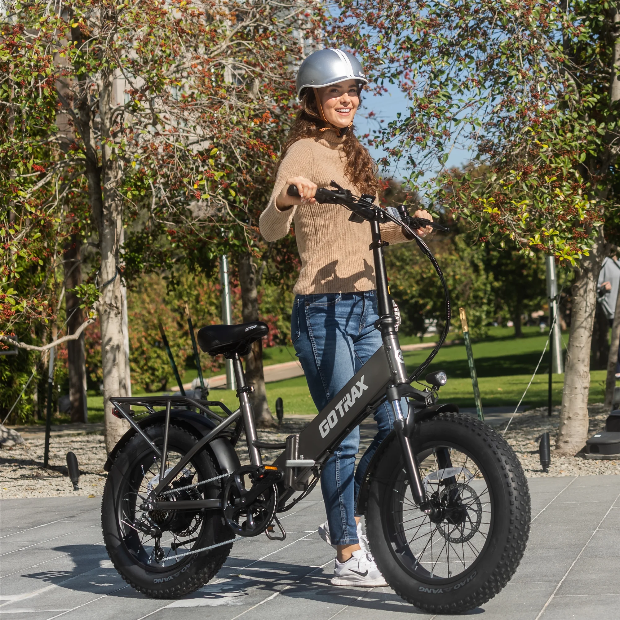 GOTRAX F3 500W Fat Tire Electric Bikes for Adults, 20