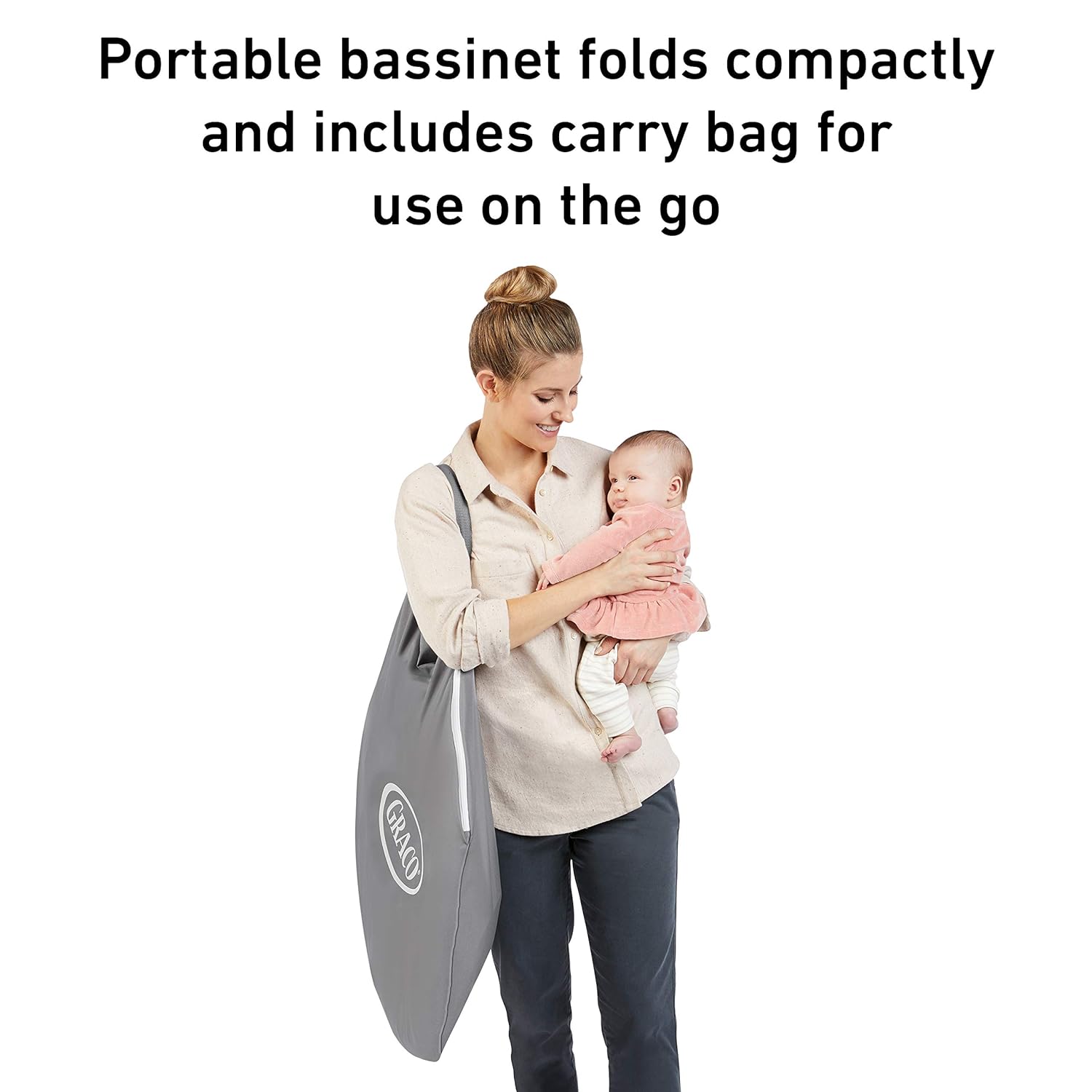 Graco Pack 'n Play Close2Baby Bassinet Playard Features Portable Bassinet Diaper Changer and More, Derby