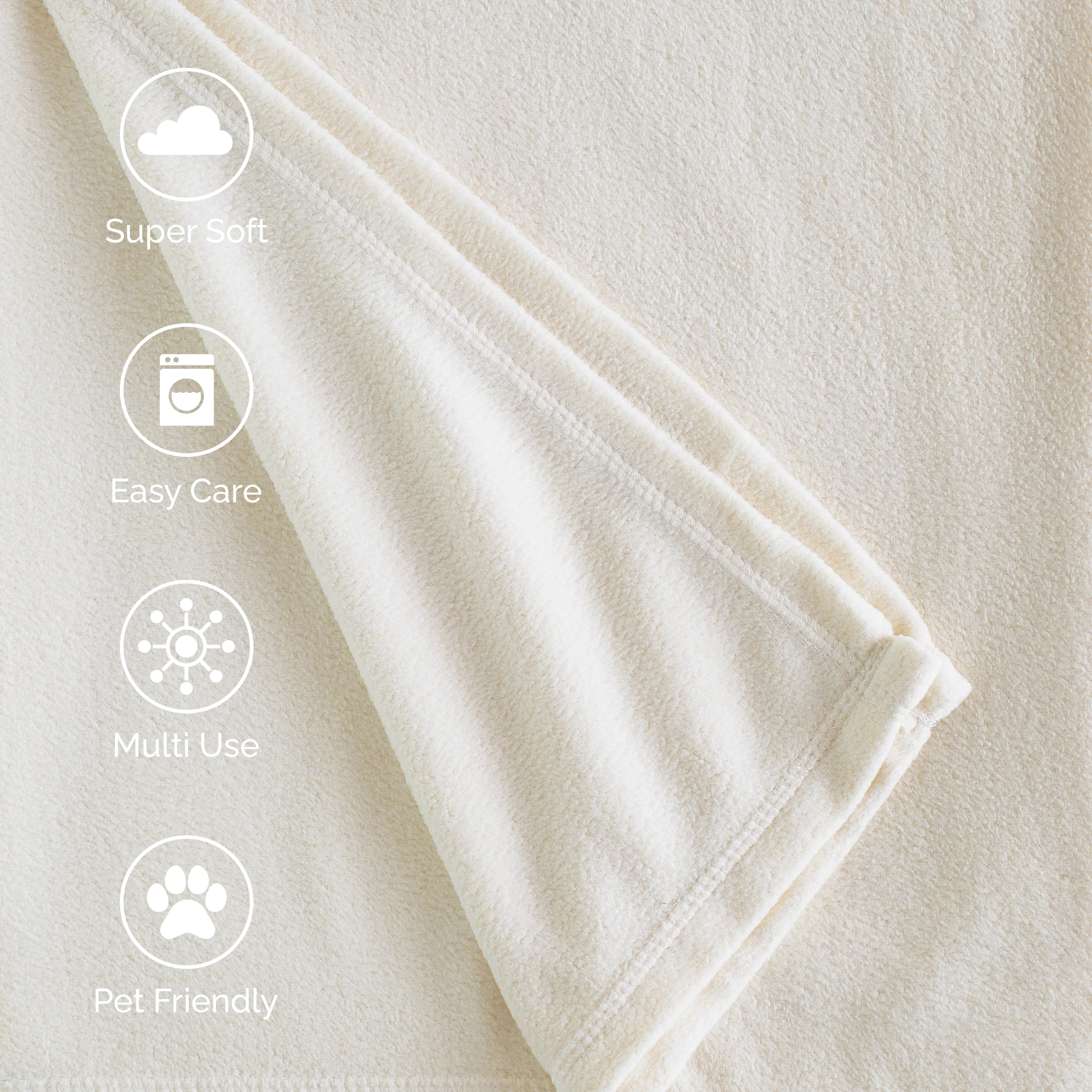 Martex Super Soft Fleece - Comfy Lightweight All Season Blanket