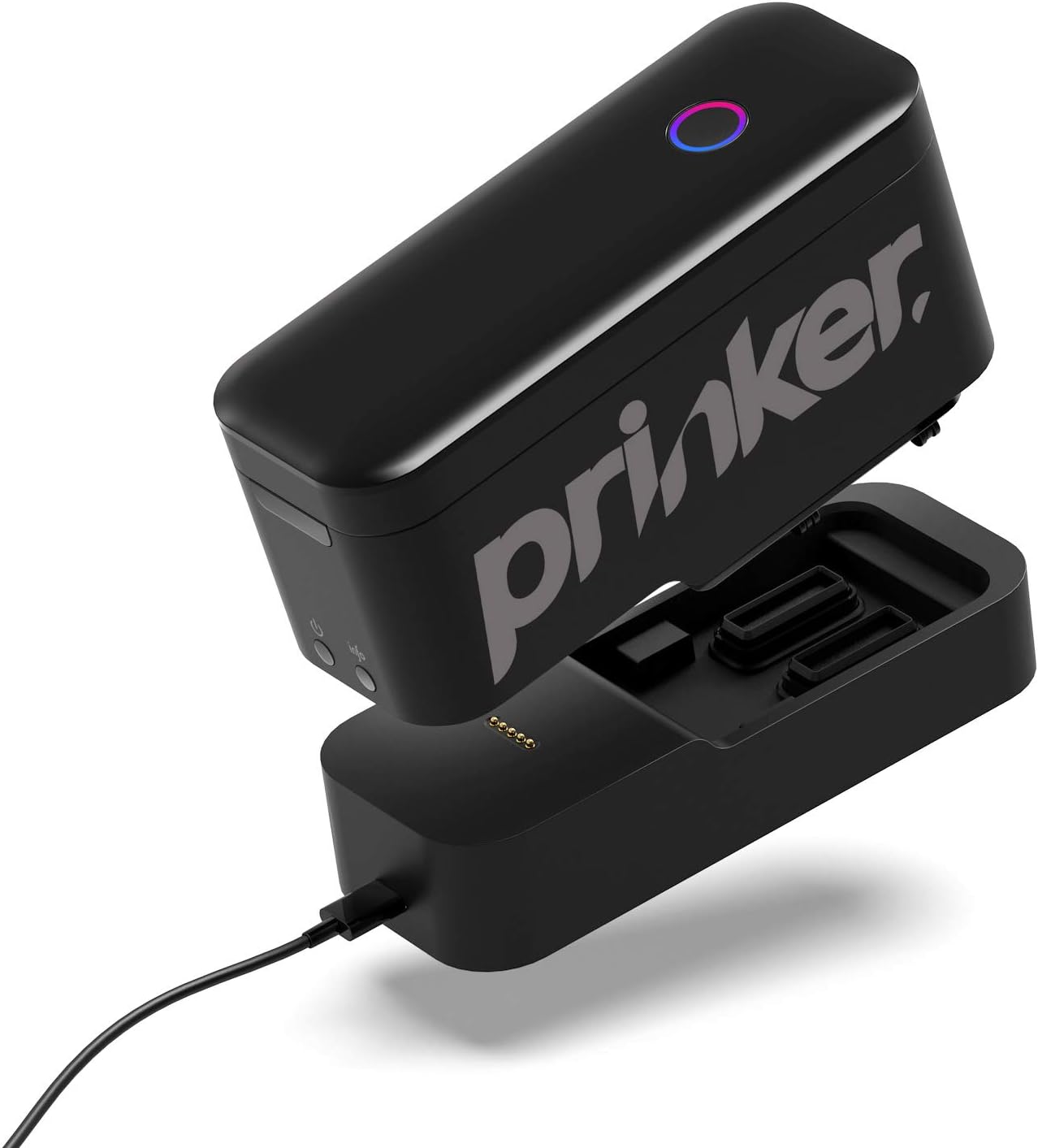 Prinker S Temporary Tattoo Device with Black Ink, Water-Resistant, Compatible with iOS & Android, Includes Battery & Charger