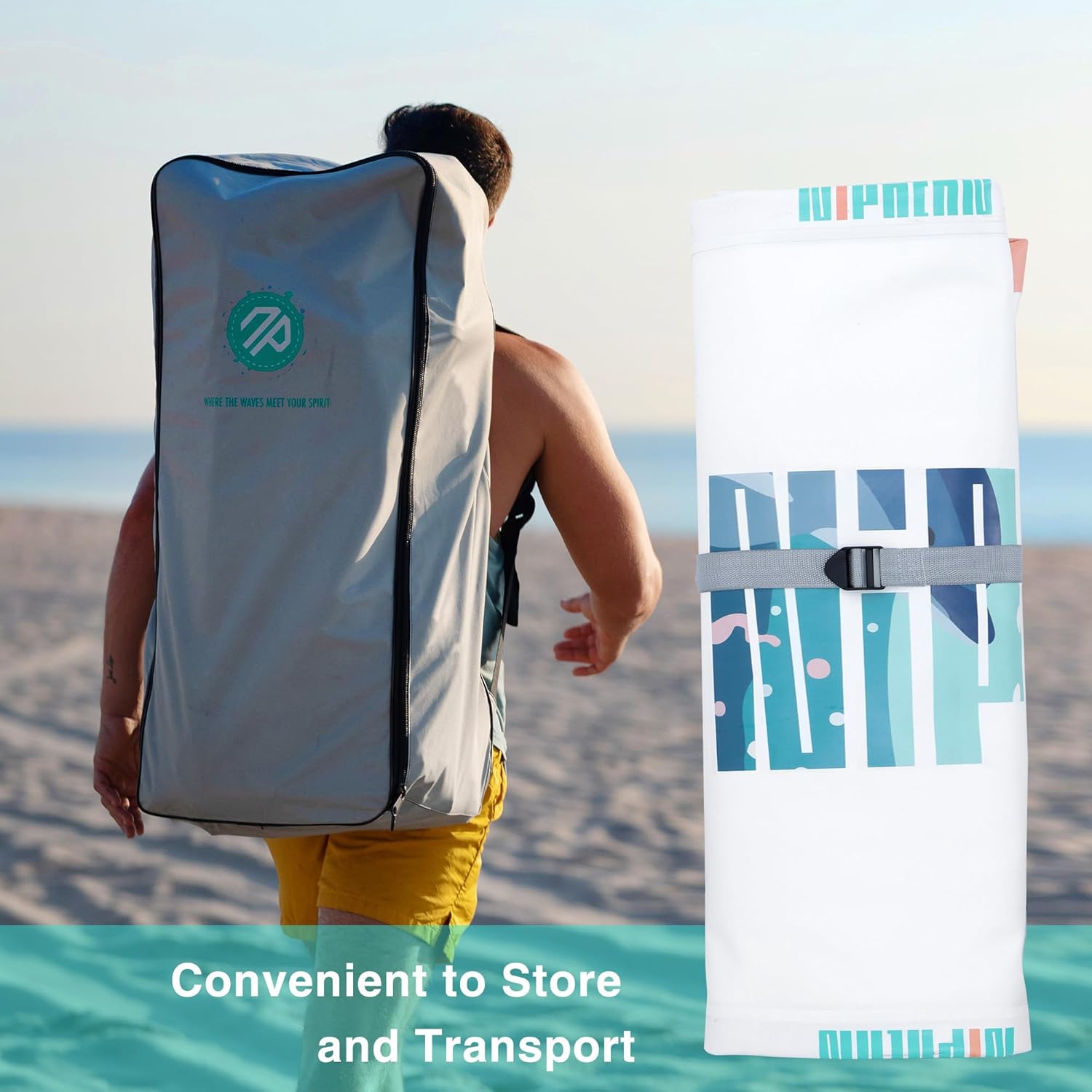 Stand Up Paddle Board with SUP Accessories, Anti-Slip EVA Deck, 10 ?�� ?Inflatable Paddle Boards for Adults & Youth of All Skill Levels