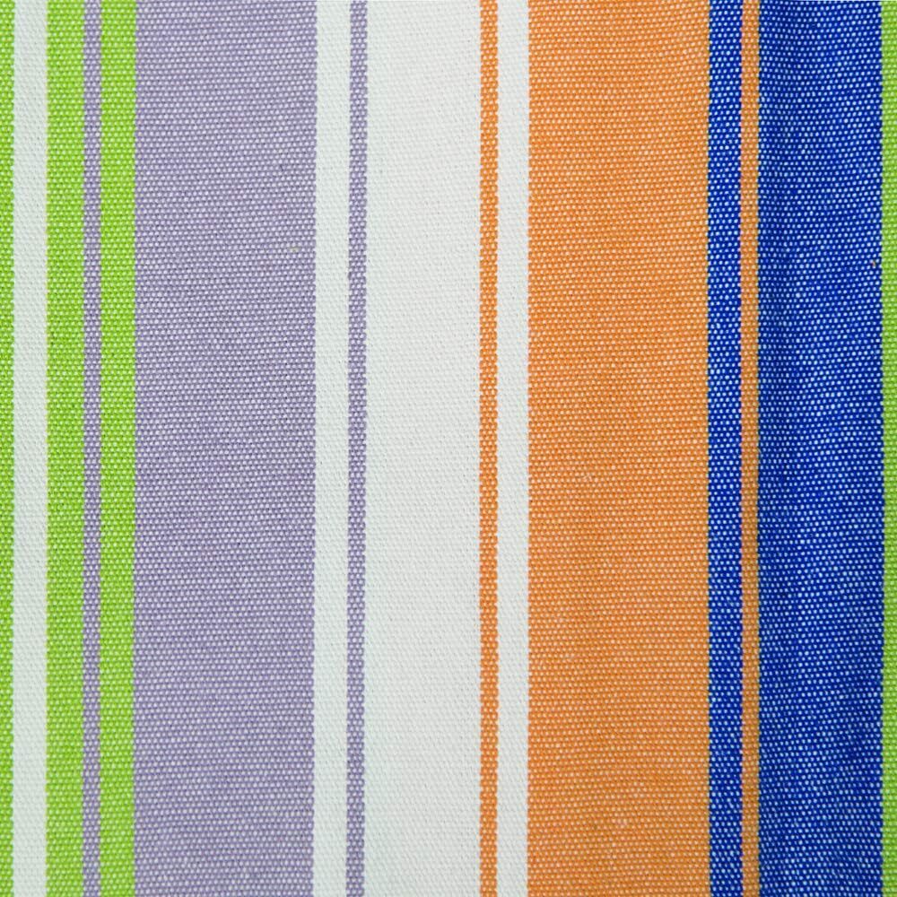 Vivere Double Cotton Hammock with Steel Stand, 450 lb Capacity, Tropical Colors, Includes Premium Carry Bag