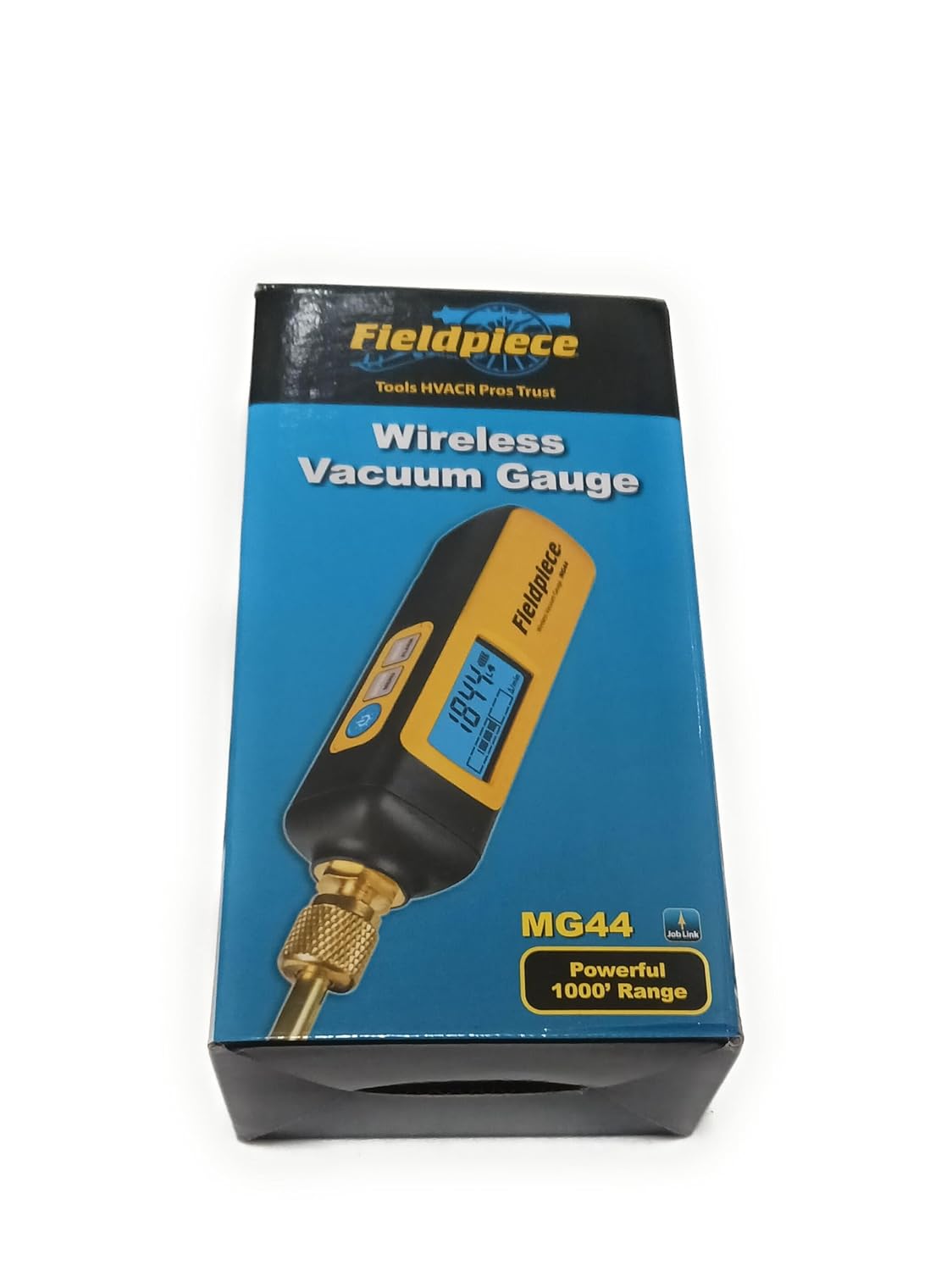 Fieldpiece MG44 Wireless Vacuum Gauge, Plastic, 10x5x5 in, Leak-Proof, 1000 ft View, Backlit LCD