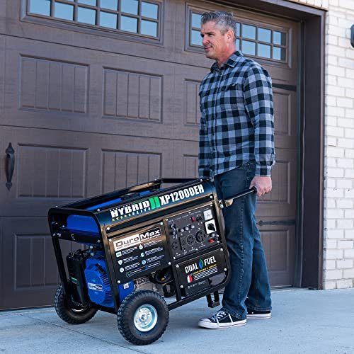 XP12000EH Dual Fuel Generator �C 12,000W Gas/Propane, 457cc 4-Stroke Engine, EPA/CARB Compliant