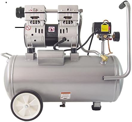 8010 Steel Tank Air Compressor | Ultra Quiet, Oil-Free, 1.0 hp, 8 gal