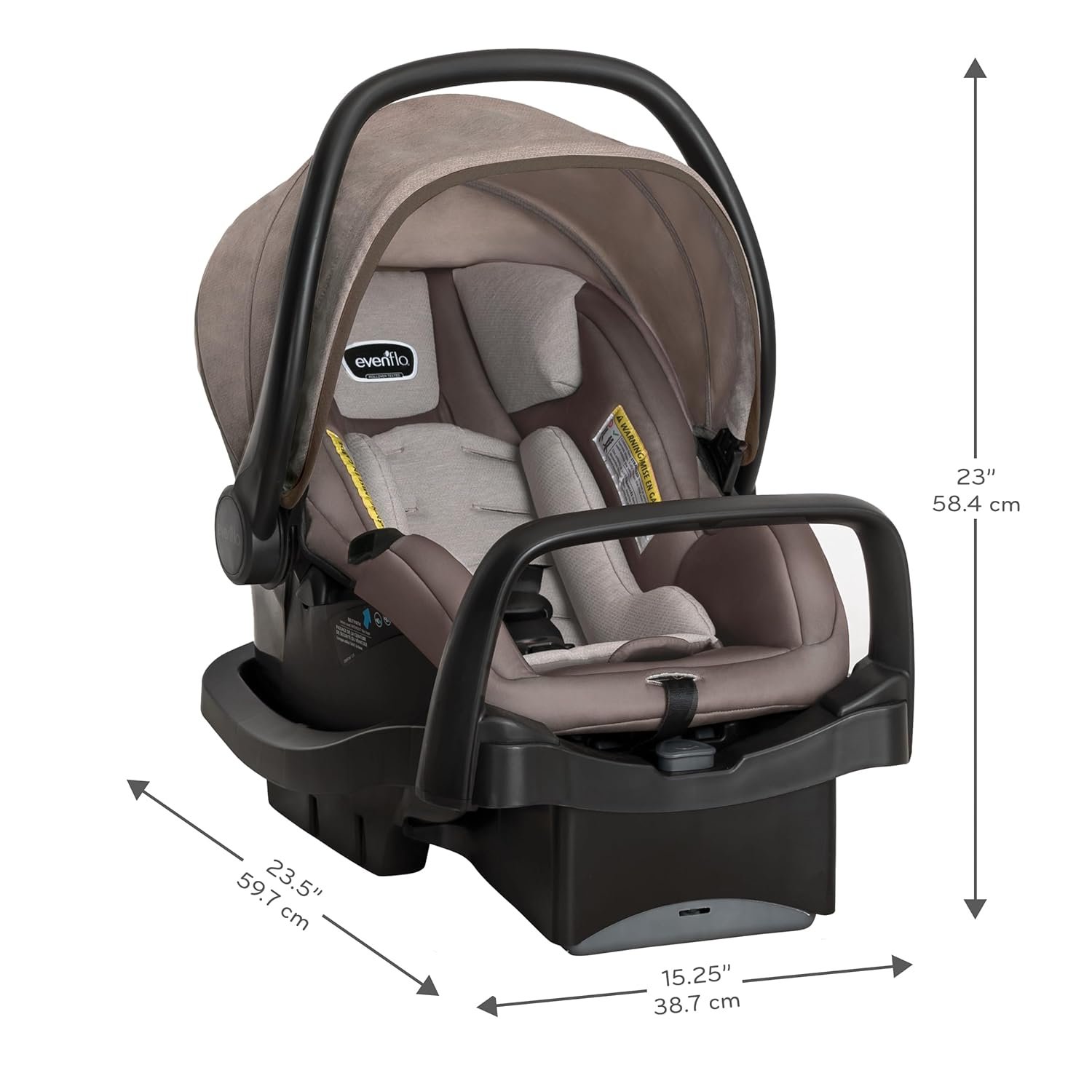 Pivot Modular Travel System with LiteMax Infant Car Seat with Anti-Rebound Bar (Desert Tan)