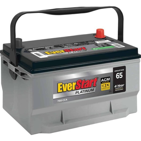 EverStart Platinum BOXED AGM Battery, Group Size 65 12V, 750CCA