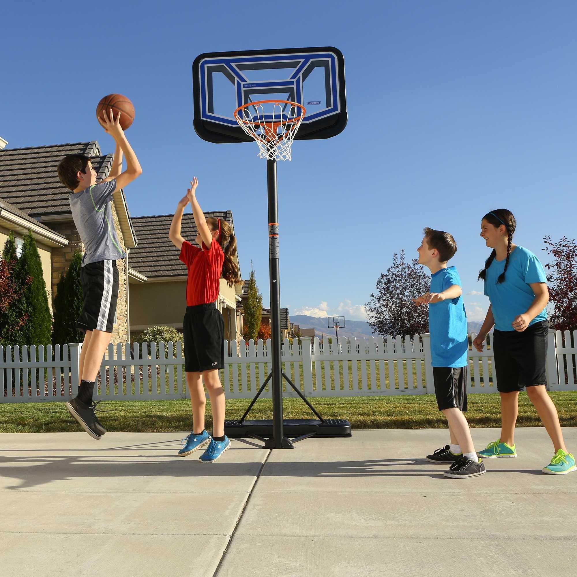 Lifetime Adjustable Portable Basketball Hoop 44-inch Polycarbonate - 90114