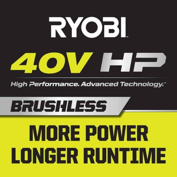 RY40760-AC 40V HP Brushless 9 in. Edger w/ Extra Edger Blade, 4.0 Ah Battery and Charger