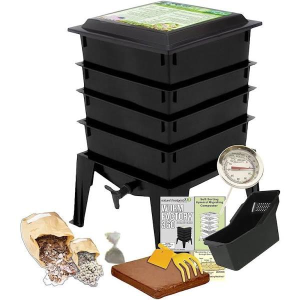 g 360 Black US Made Composting System for Recycling Food Waste at Home
