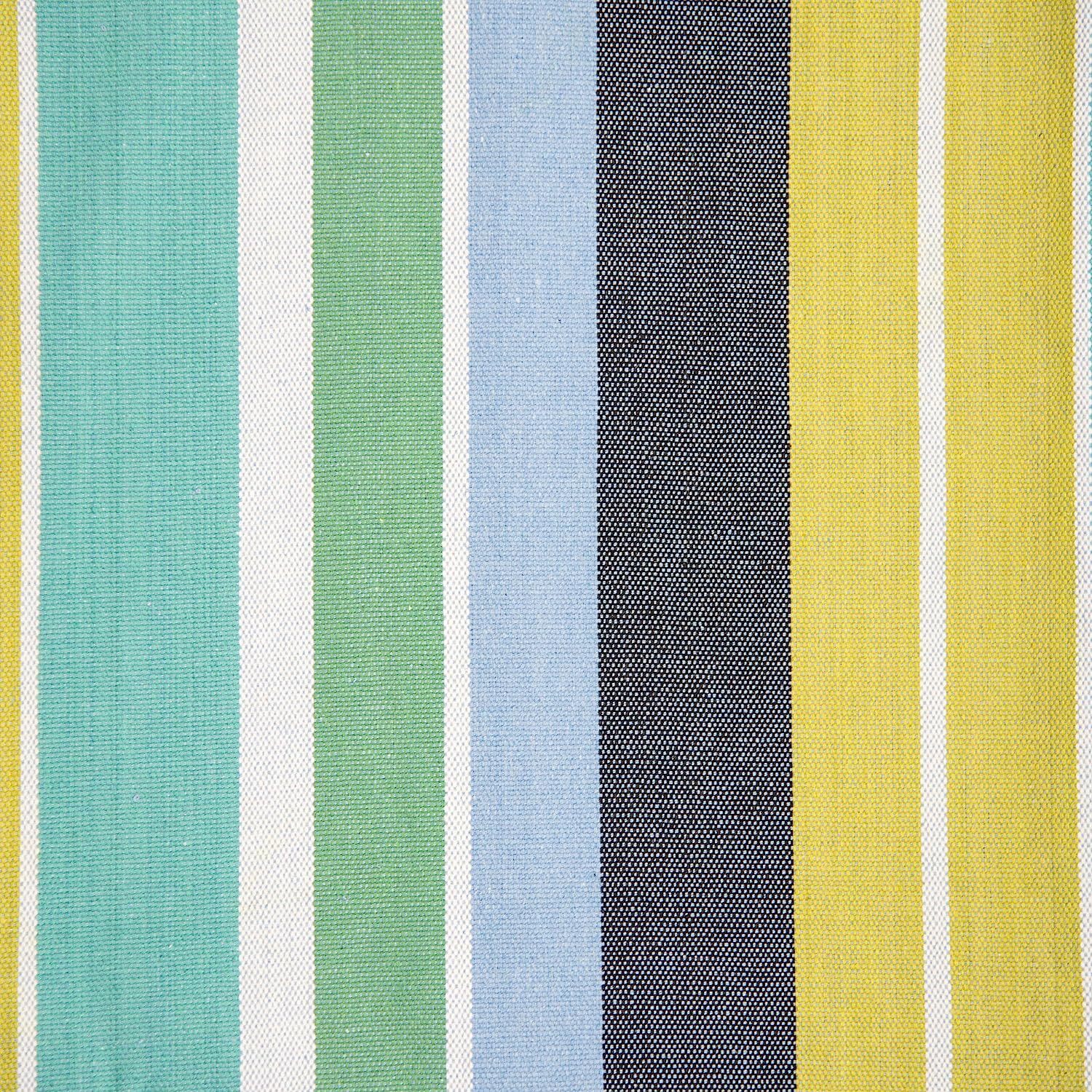 Vivere Double Cotton Hammock with Steel Stand, 450 lb Capacity, Tropical Colors, Includes Premium Carry Bag