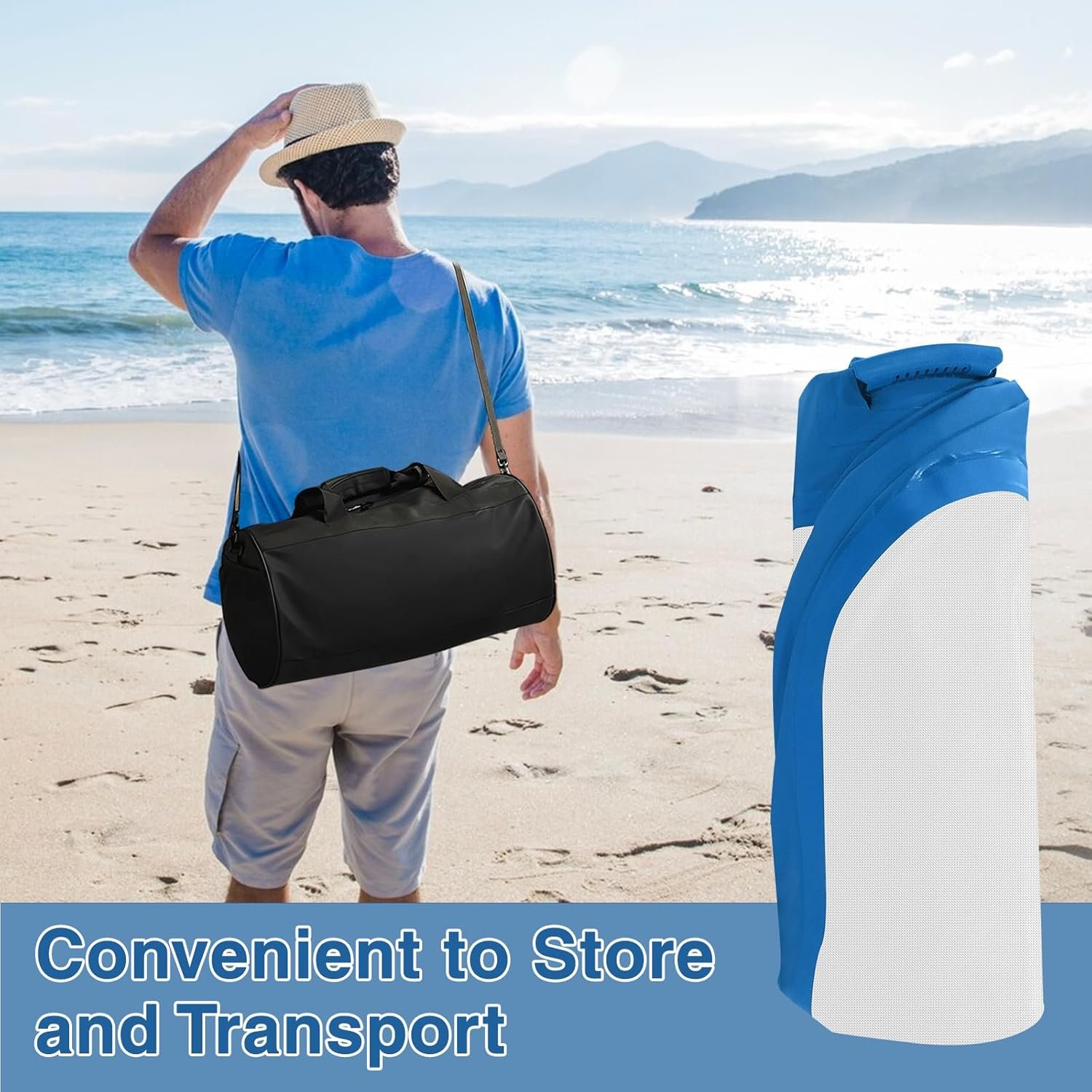 Pontoon Waterfall Slide, Inflatable Pontoon Boat Water Slide for Kids Backyard Pool Sea, Electric Air Pump & Storage Bag