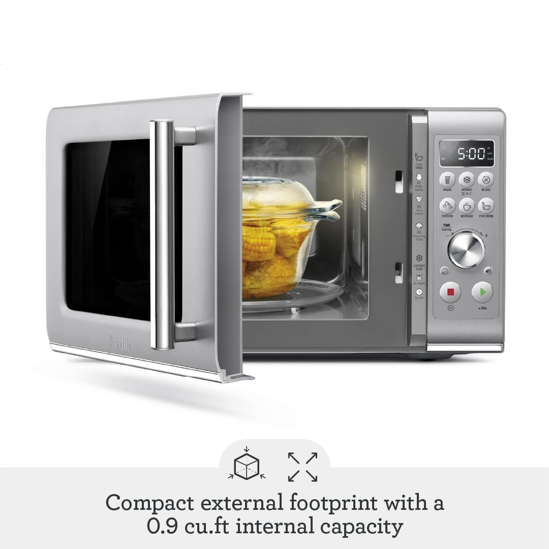 Breville BMO650SIL1BUC1 Compact Countertop Microwave