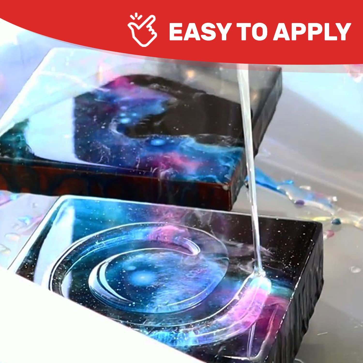 Epoxy Resin & Hardener | Two Part Art Resin Features UV Inhibition, Longer Working Time, Special Formulation for Resin Art | Professional Grade Crystal Clear Epoxy Resin (2 Gallon)