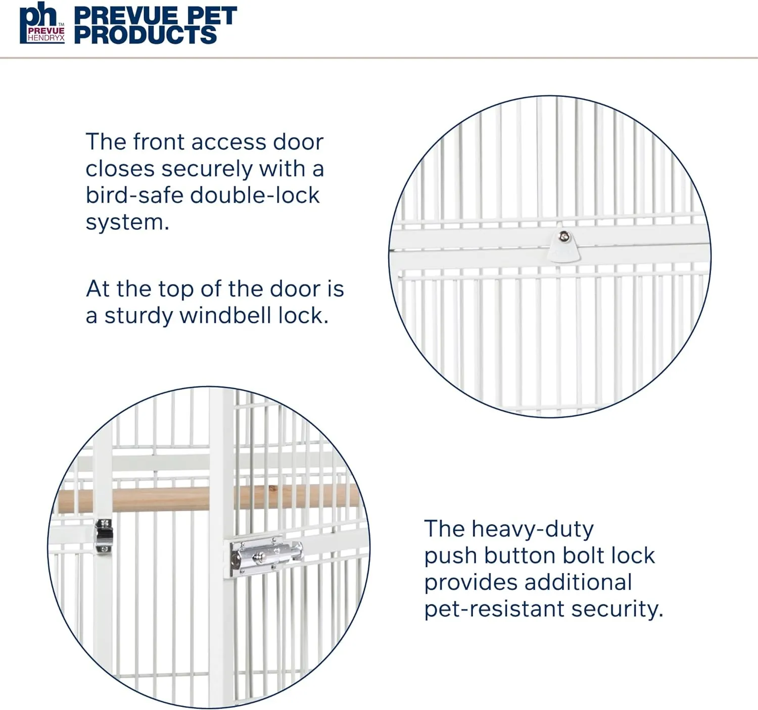 Prevue Pet Products Wrought Iron Bird Cage, Chalk White, 36���x24���x66���, Includes Perches & Cups