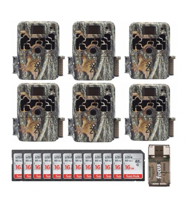 g Browning Trail Cameras Dark Ops Extreme (6-Pack) w/ 16GB Cards Bundle �C Camouflage