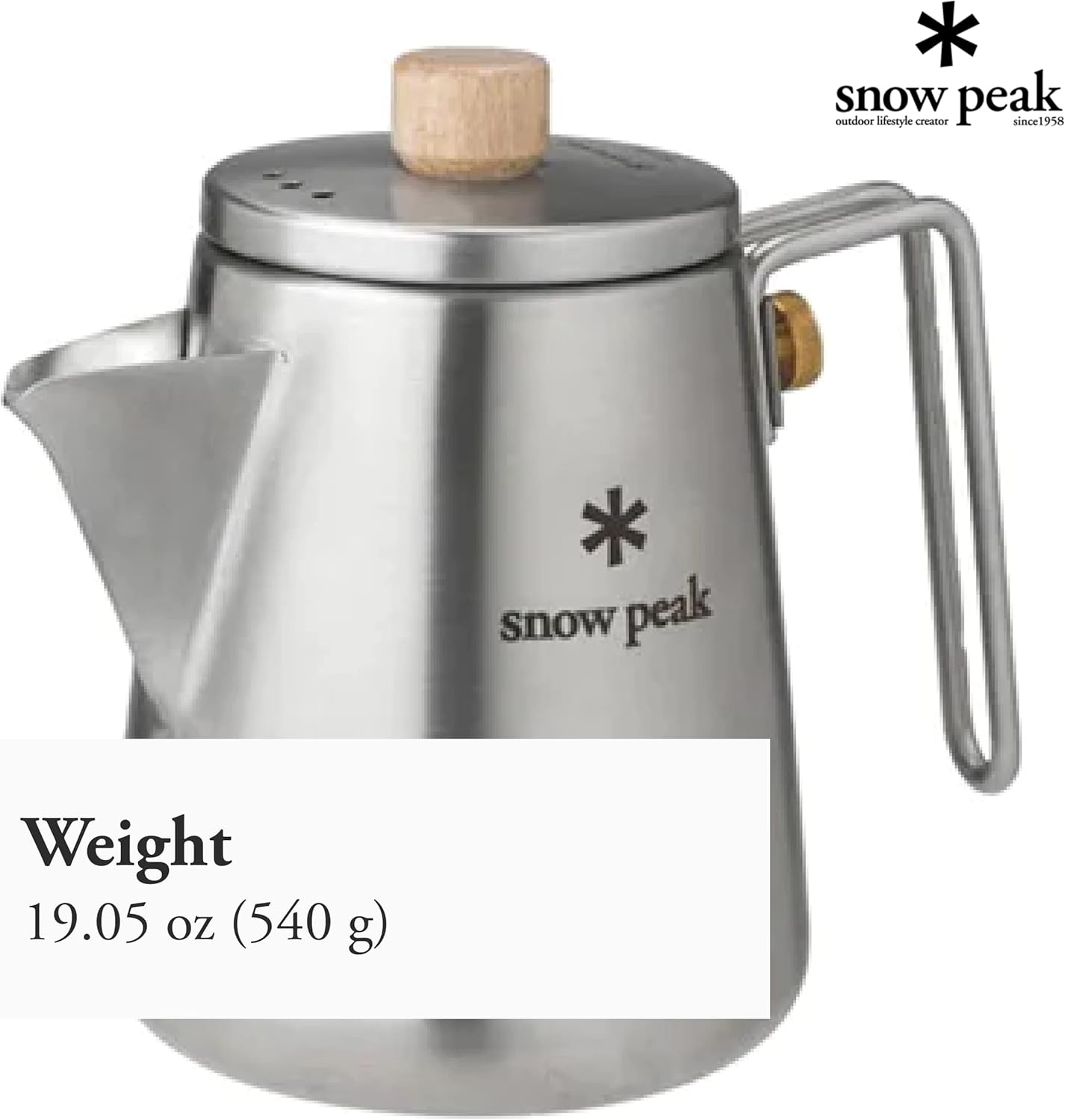 Field Barista Kettle - Stainless Steel Kettle for Camping, Backpacking & At-Home Use - Lightweight Kitchen Camping Essentials - Durable Kettle for Tea & Coffee