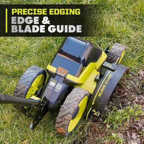RY40760-AC 40V HP Brushless 9 in. Edger w/ Extra Edger Blade, 4.0 Ah Battery and Charger