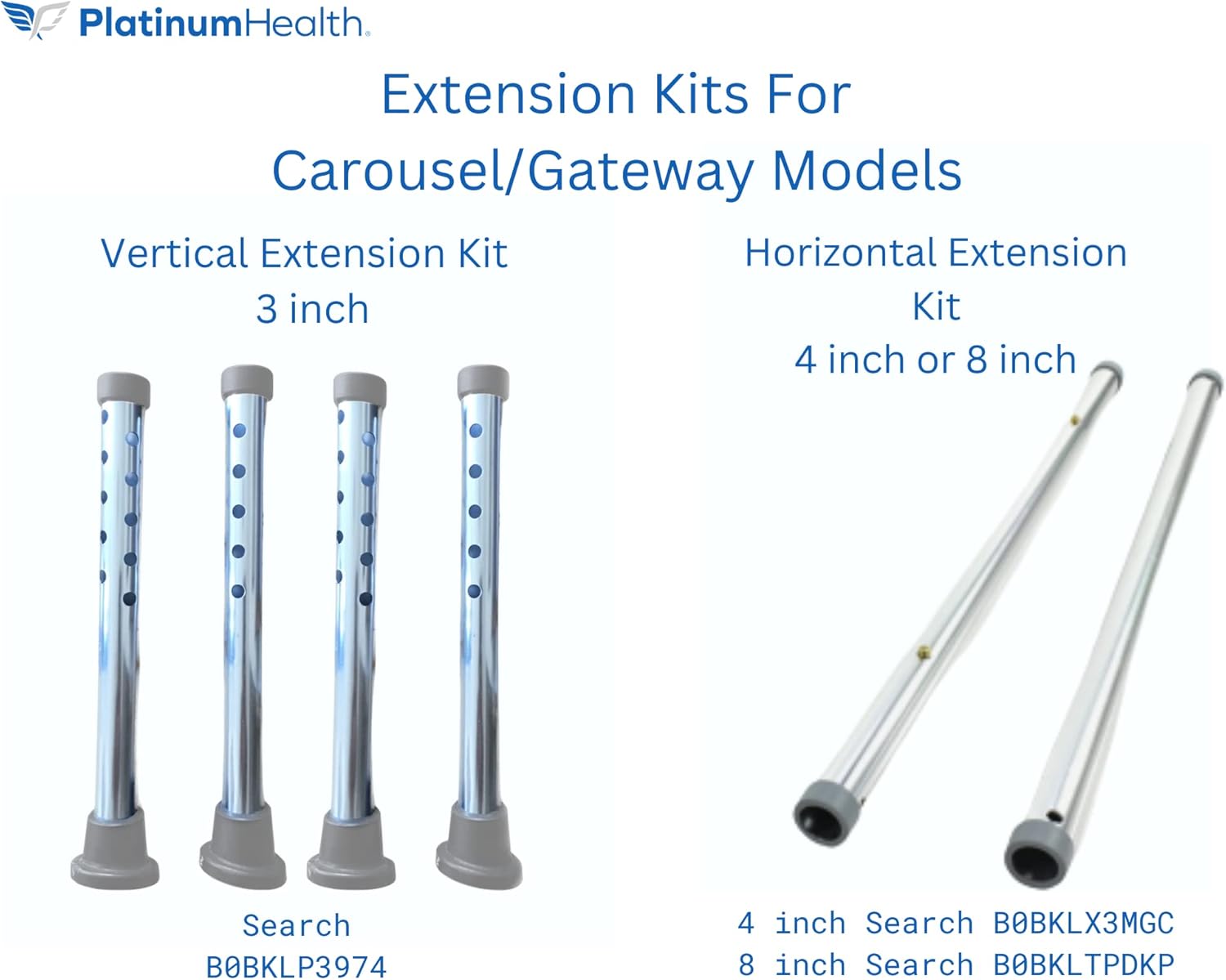 Platinum Health Carousel Sliding Shower Chair, Blue  C Swivel Seat, Padded Arms, Adjustable Transfer Bench for Seniors & Handicap