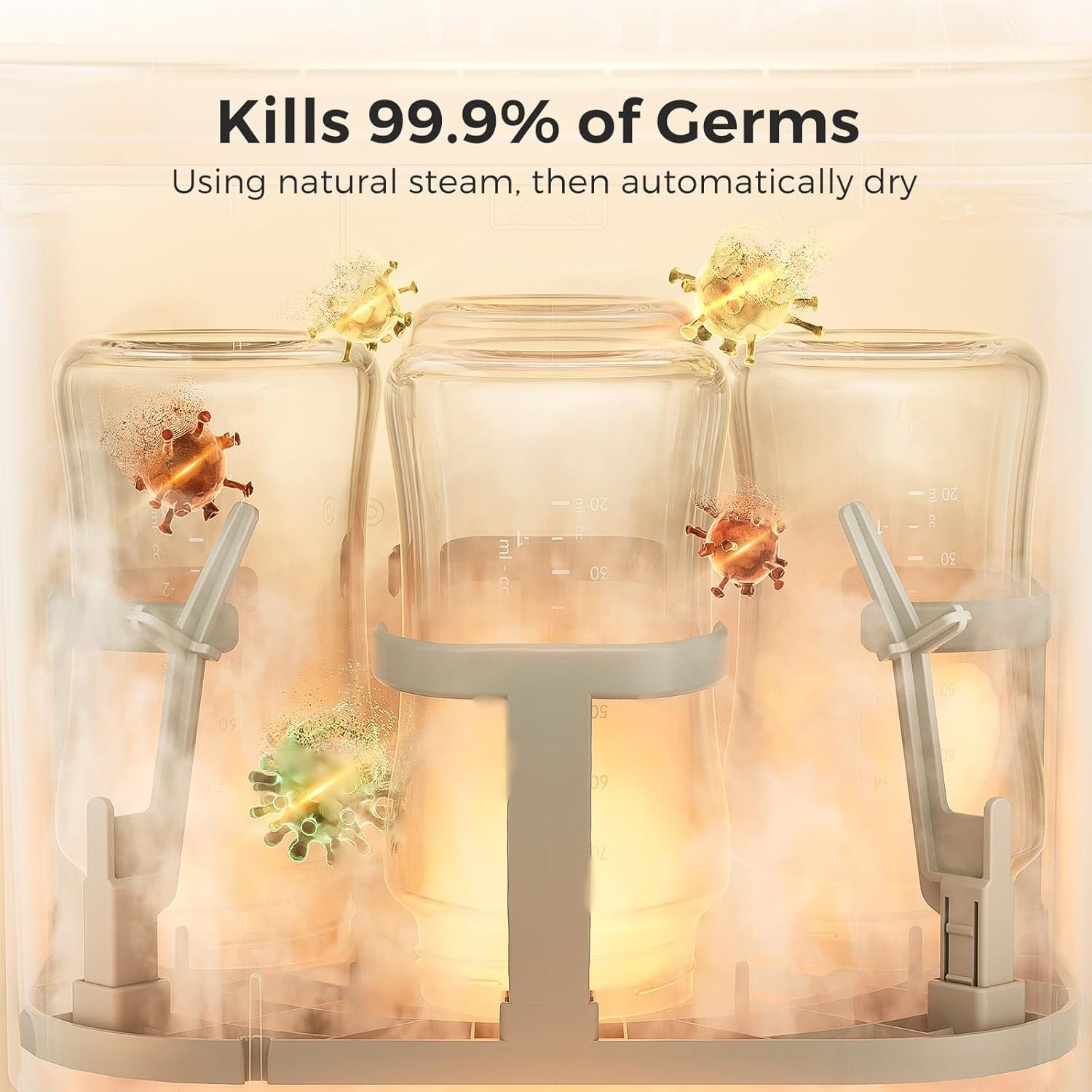 Momcozy KleanPal Pro Baby Bottle Washer, Sterilizer & Dryer �C All-in-One Cleaning Machine for Bottles, Pump Parts & Baby Essentials