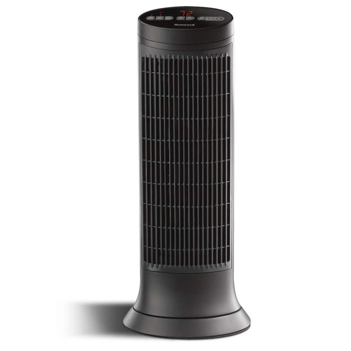 Digital Ceramic Tower Heater, 750-1500W, Programmable Thermostat, Black, Cool Touch Housing