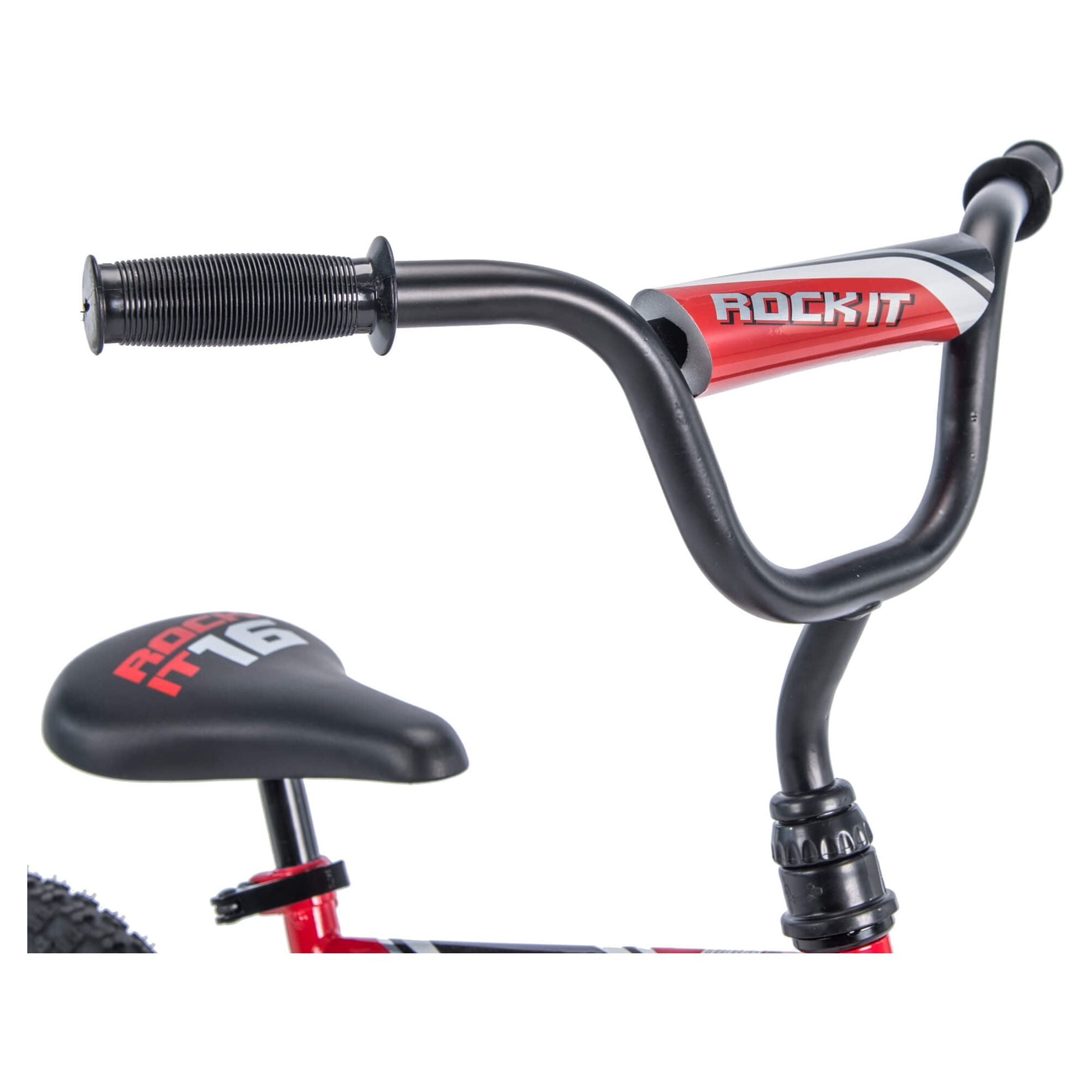 Huffy Rock It 16��� Kids Bicycle, Red, Ages 4+, Training Wheels, Steel Frame