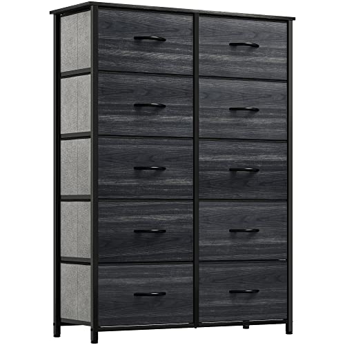 YITAHOME Dresser Storage Drawers Charcoal