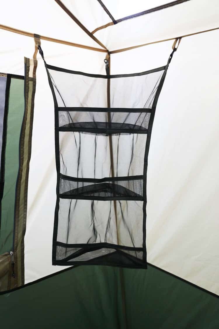 Hazel Creek 12 Person Cabin Tent, 3 Rooms, Green