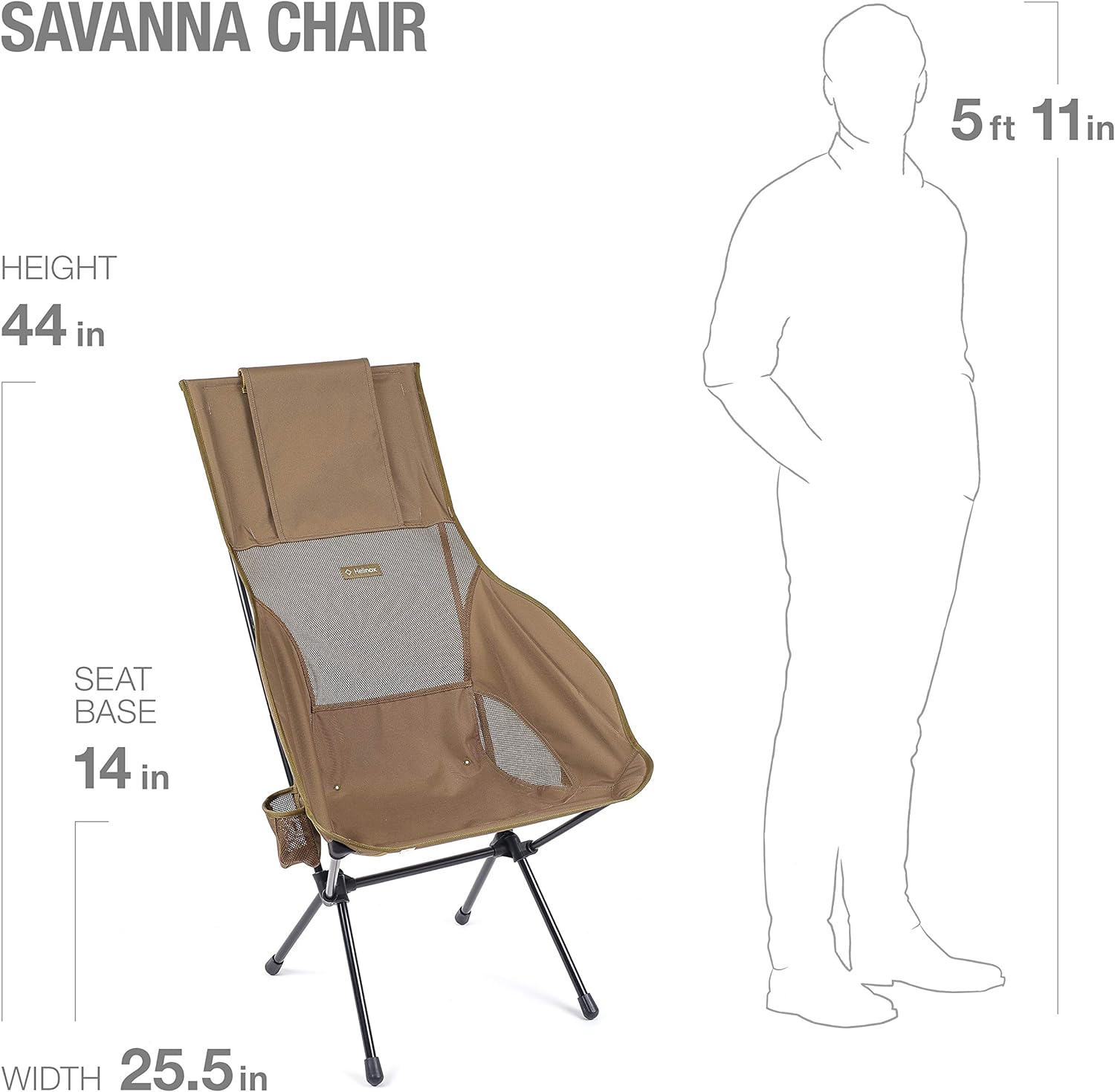Savanna High-Back Collapsible Camp Chair