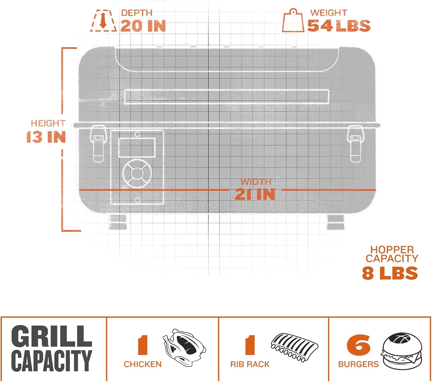 Portable Electric Tabletop Wood Pellet Grill and Smoker