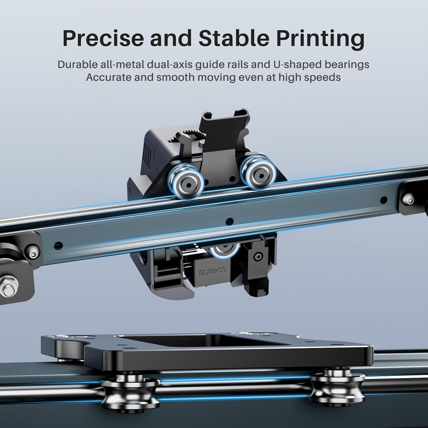 Neptune 4 Pro 3D Printer, 500mm/s High Speed FDM Printer with Klipper Firmware, Auto Leveling, Segmented Heatbed and All-Metal Guide Rails, 8.85x8.85x10.43 Inch Printing Size