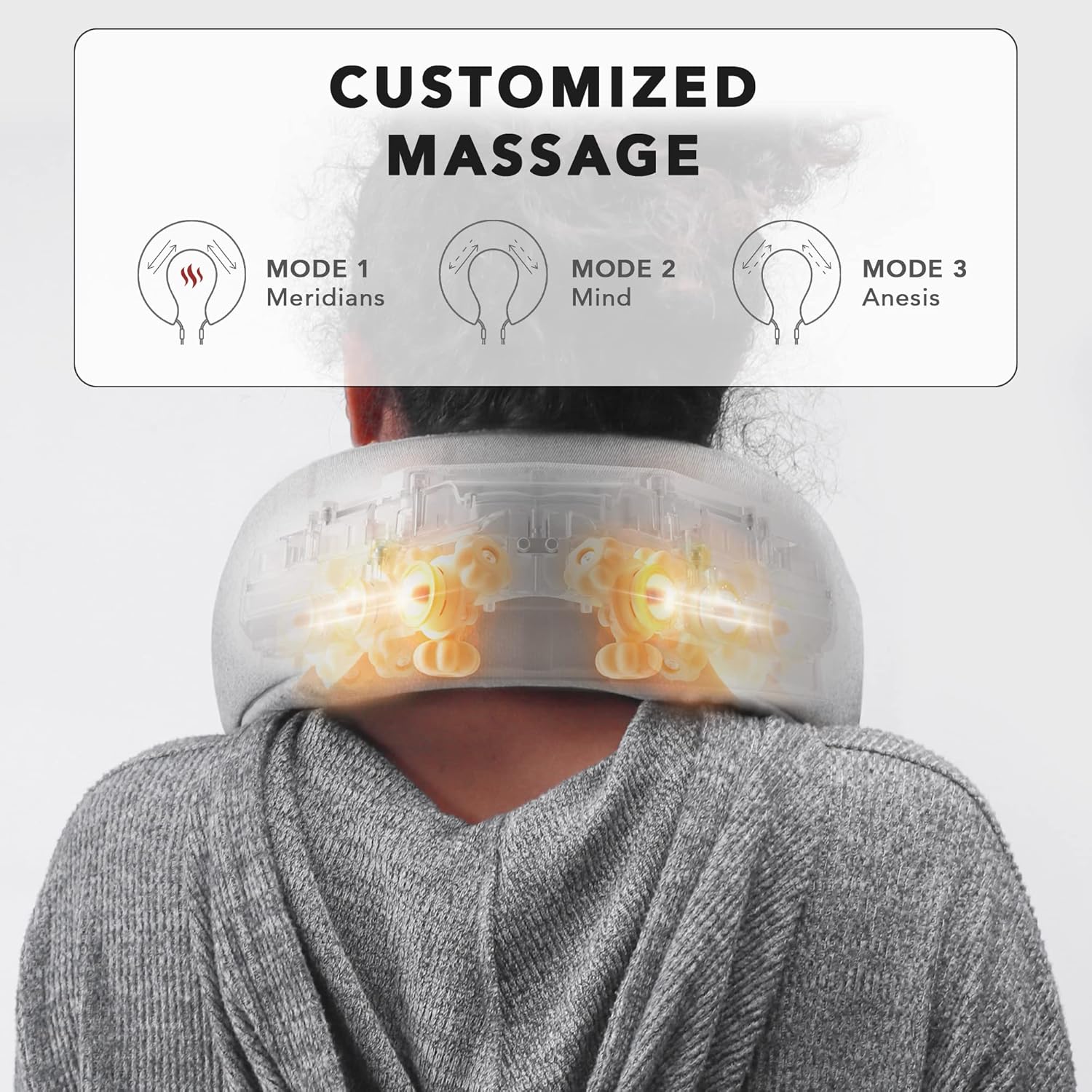 Breo iNeck 3Pro Shiatsu Electric Neck Massager with Heat, App Control, Lightweight, Ideal for Travel & Home Relaxation