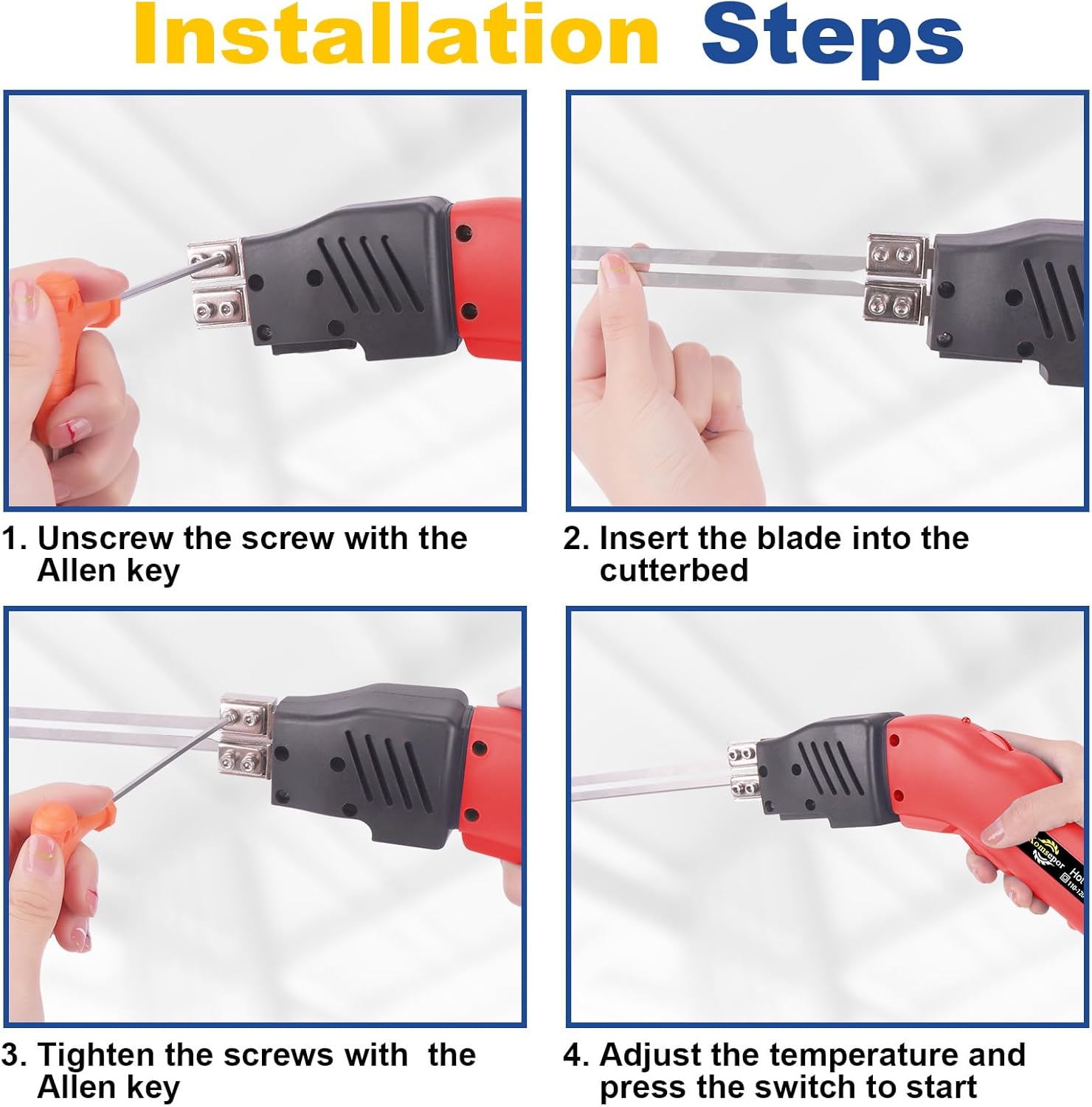 K2NSB 200W Electric Foam Cutter with Slotting, Air-Cooled Hot Knife for Styrofoam, EPP, EPS, XPS, EPE, KT Board  C 4 Blades Included