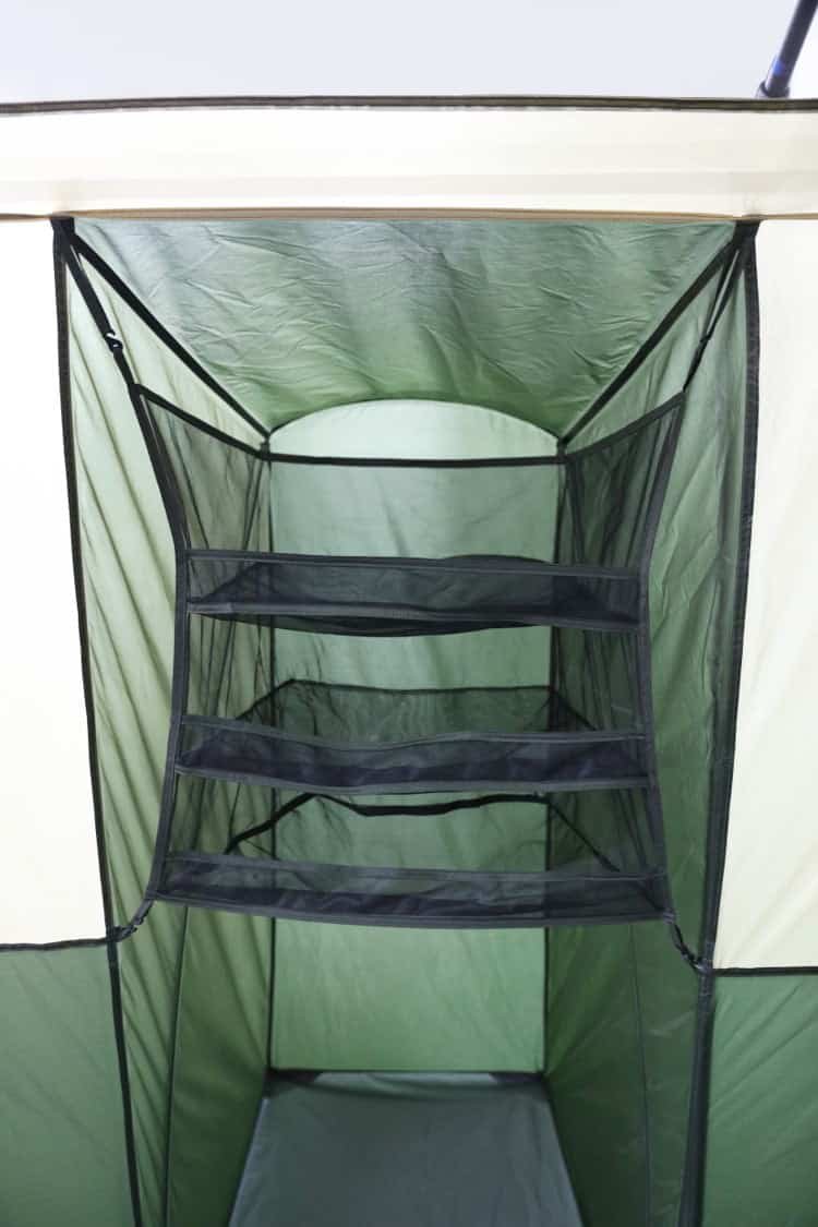 Hazel Creek 12 Person Cabin Tent, 3 Rooms, Green