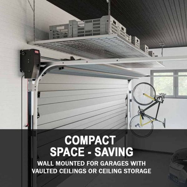 6172H-B Signature Series Ultra-Quiet Wall Mount Smart Garage Door Opener with Battery Backup, Wi-Fi, Wireless Wall Console