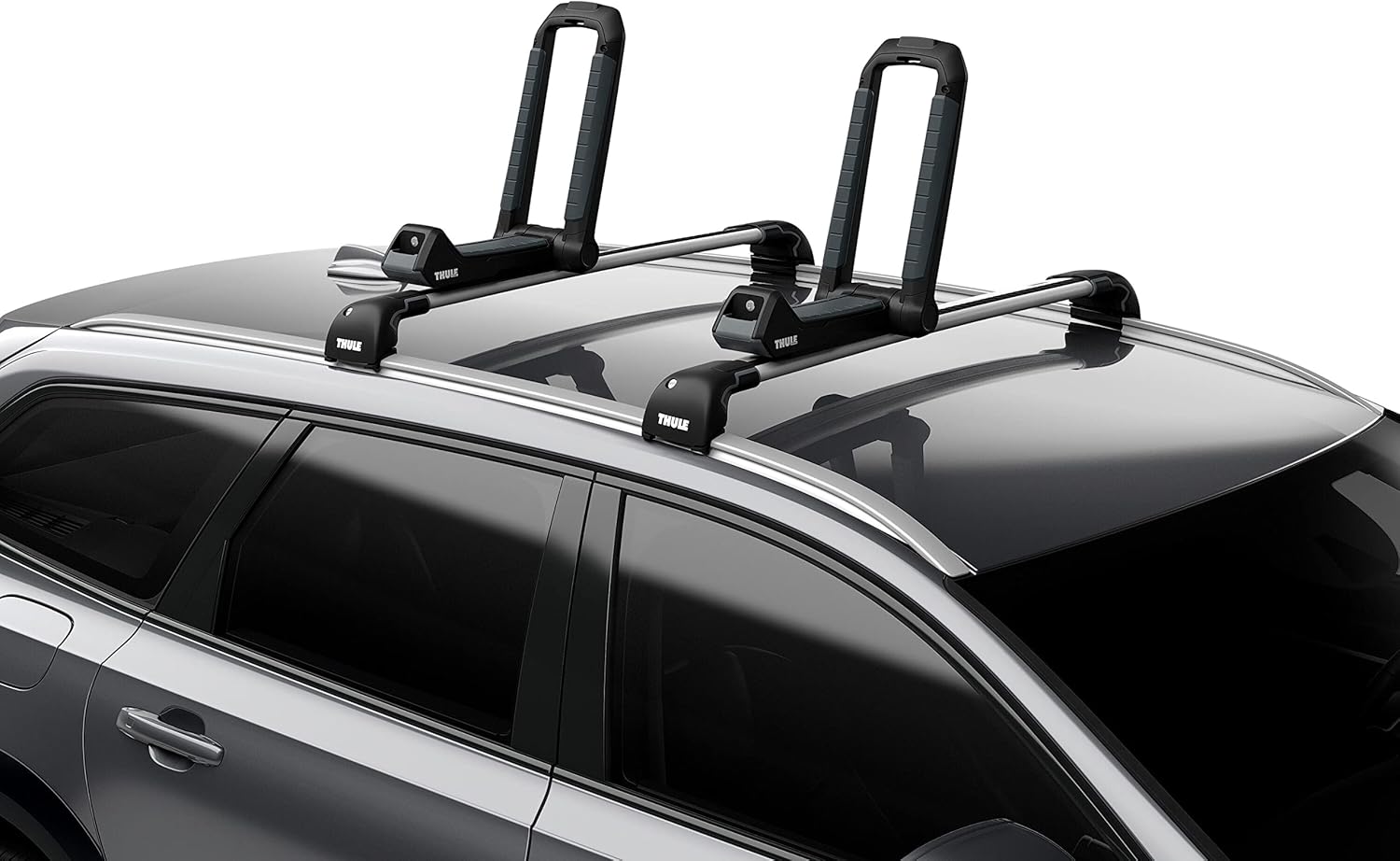 Thule Hull-A-Port Aero Kayak & SUP Carrier, Foldable, Anti-Theft, Rubber Padding, 75lb Capacity, Black