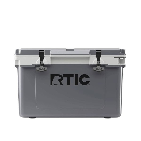 32 QT Ultra-Light Hard-Sided Ice Chest Cooler, Dark Grey And Cool Grey, Fits 48 Cans