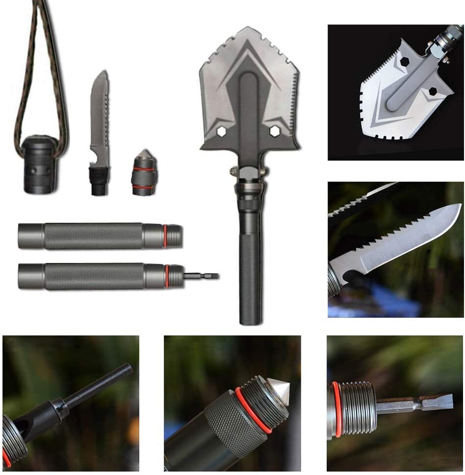 BrandName Indestructible Multipurpose Survival Shovel  C Durable, Lightweight, Ergonomic Tool for Outdoor Activities