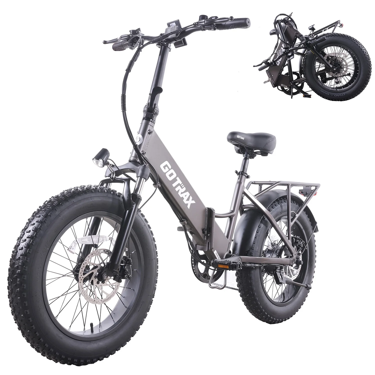 GOTRAX F3 500W Fat Tire Electric Bikes for Adults, 20
