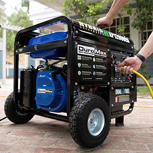 DuroMax XP12000EH Dual Fuel Generator �C 12,000W Gas/Propane, 457cc 4-Stroke Engine, EPA/CARB Compliant